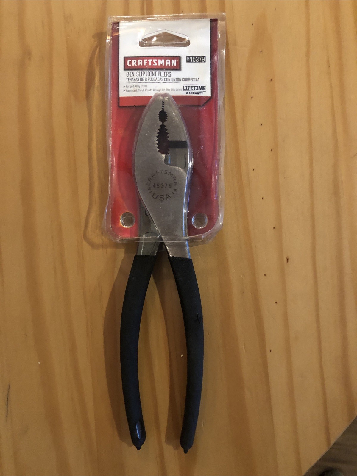 VINTAGE SEARS CRAFTSMAN 8” SLIP JOINT PLIERS 45379 NEW COLLECTABLE USA