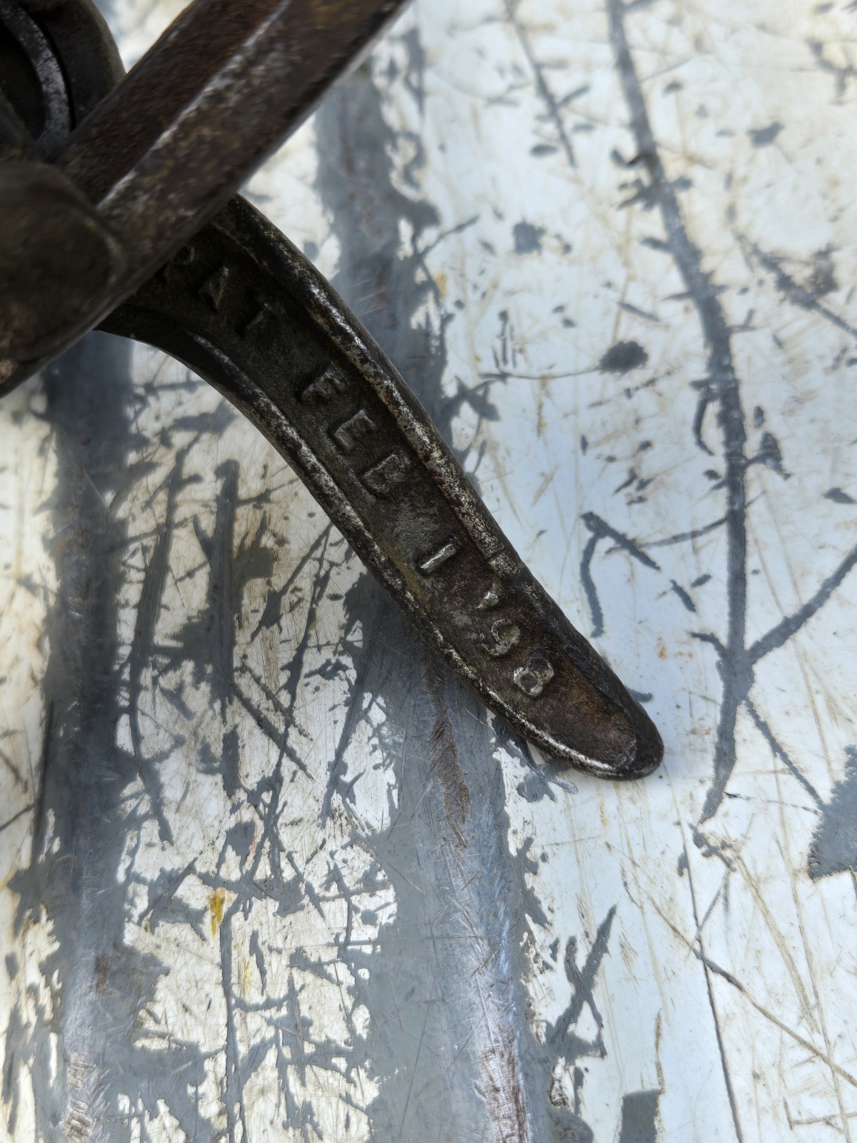 Antique 1898 Patent Rockingham Combination Pipe Wrench & Pipe Cutter Tool No 1