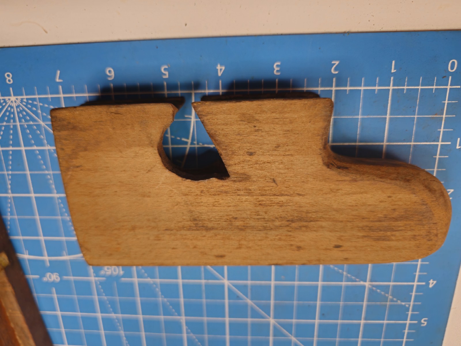 Vintage Antique Wood Plane Parts Carpentry Hand Tool Primitive Farmhouse