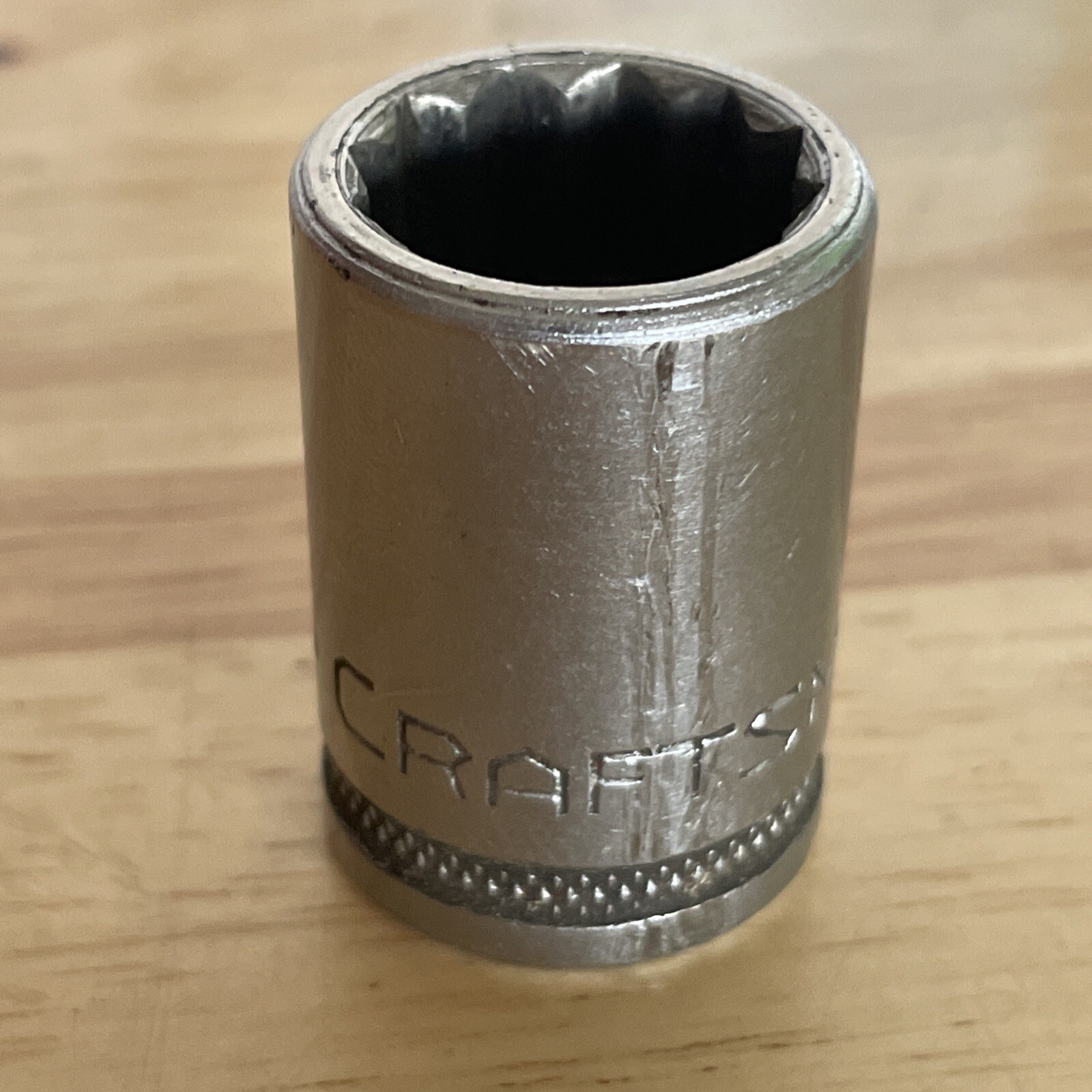 CRAFTSMAN VINTAGE 11/16” SOCKET KNURLED GRIP 1/2” DRIVE 12 POINT CIRCLE U