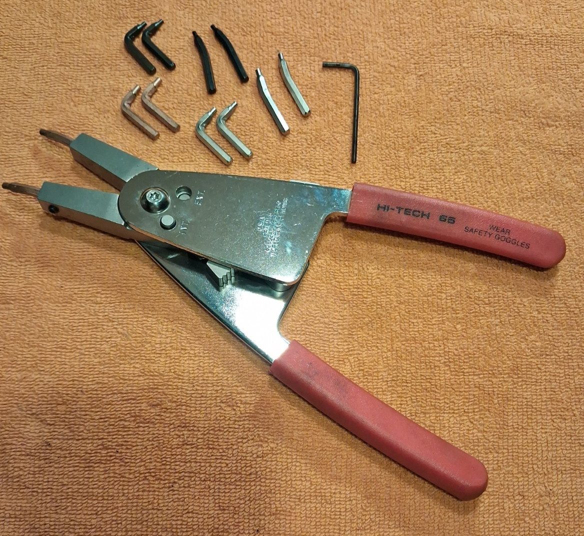 Hi-Tech 65 Internal External Snap Ring Pliers,tip sets GUC,Ships Out Fast!!