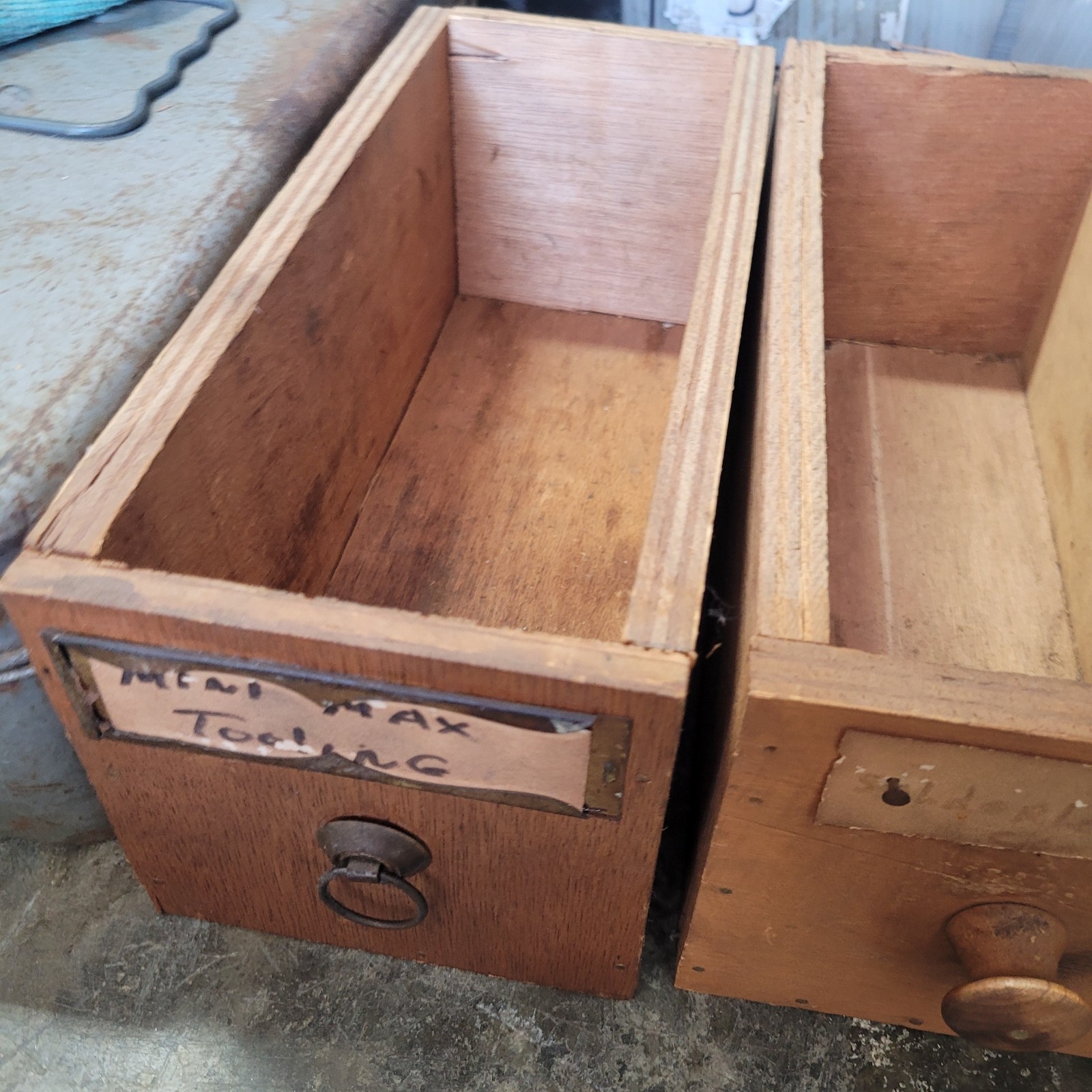 11 Vintage Tool Hardware Parts Cabinet Drawers Homemade Wood Garage Knobs Craft