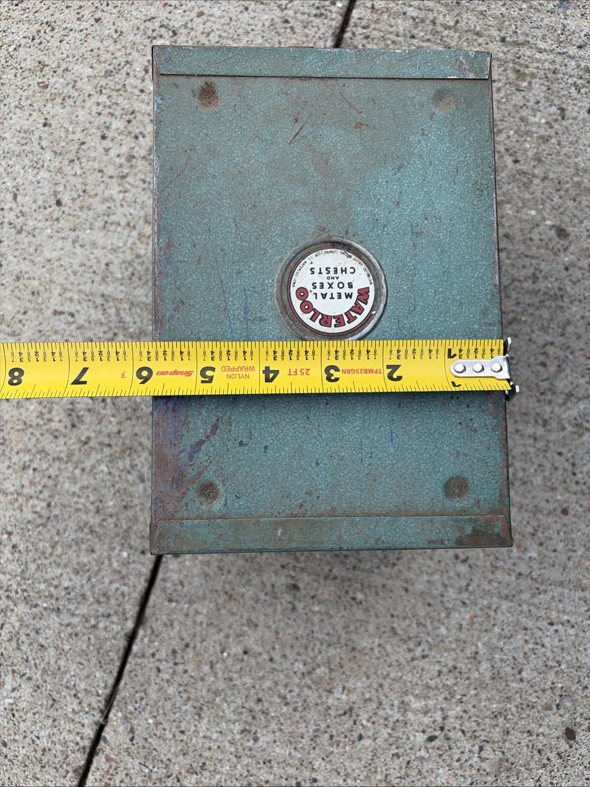 Vintage Waterloo Metal Box 4 Drawer Metal Toolbox Bins Small Part Bin Green