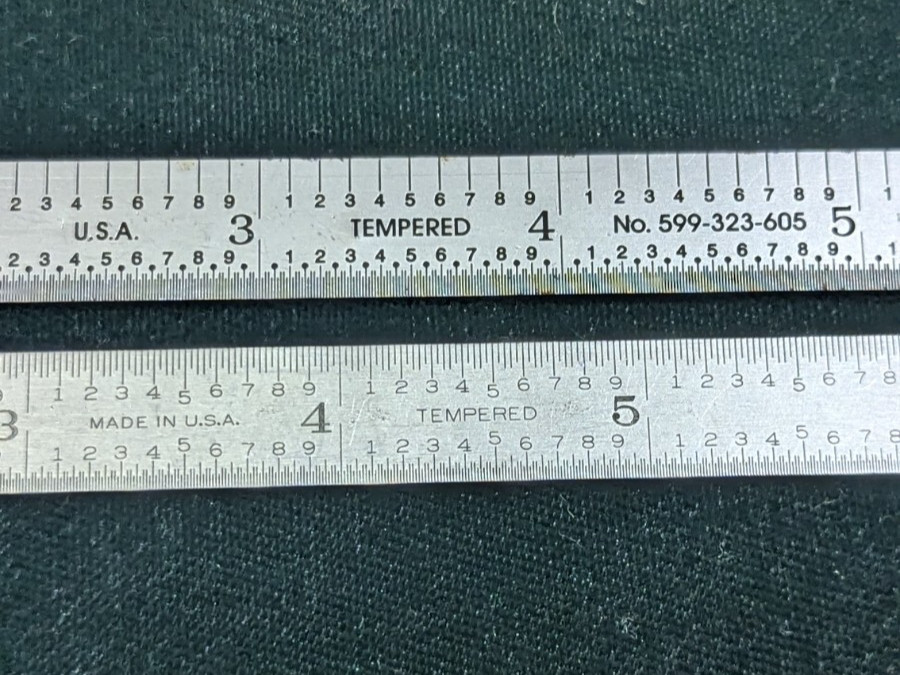 Pratt & Whitney, Brown & Sharpe 6″ Advertising Rulers – Tempered USA Made 2 pcs