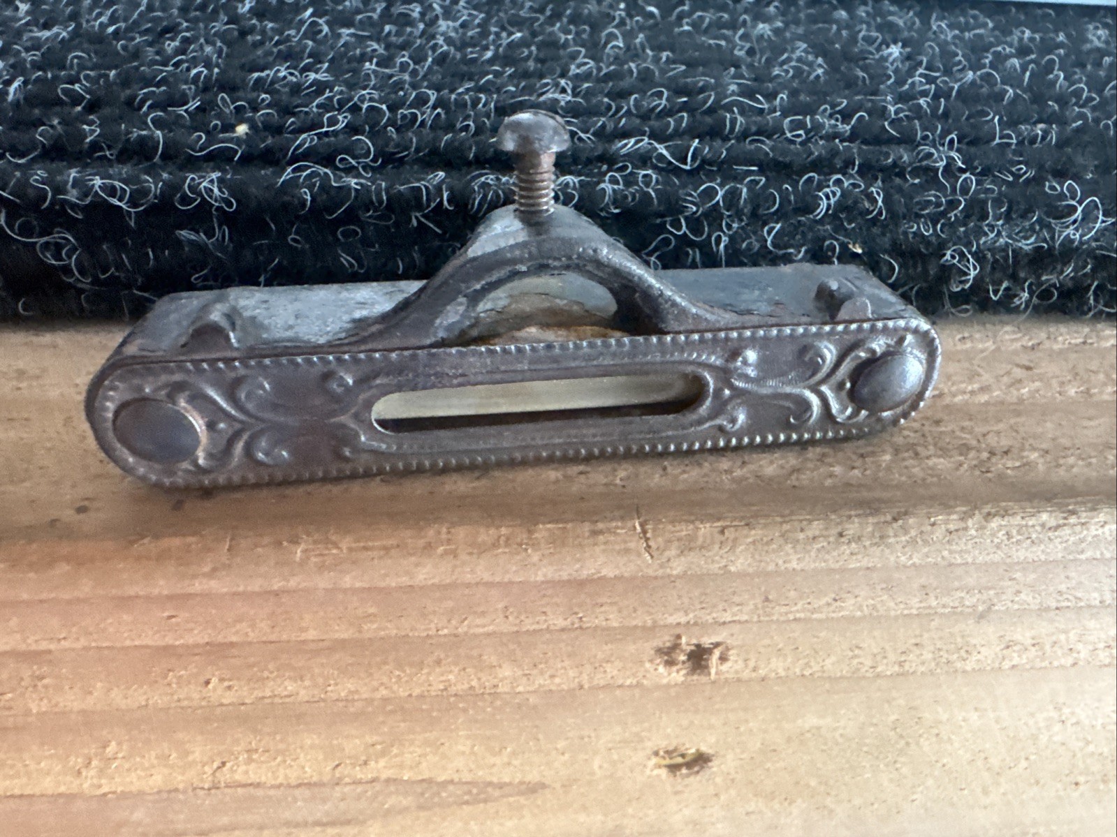 VINTAGE ANTIQUE CAST IRON & BRASS STANLEY POCKET LINE LEVEL PAT JUNE 23 1896
