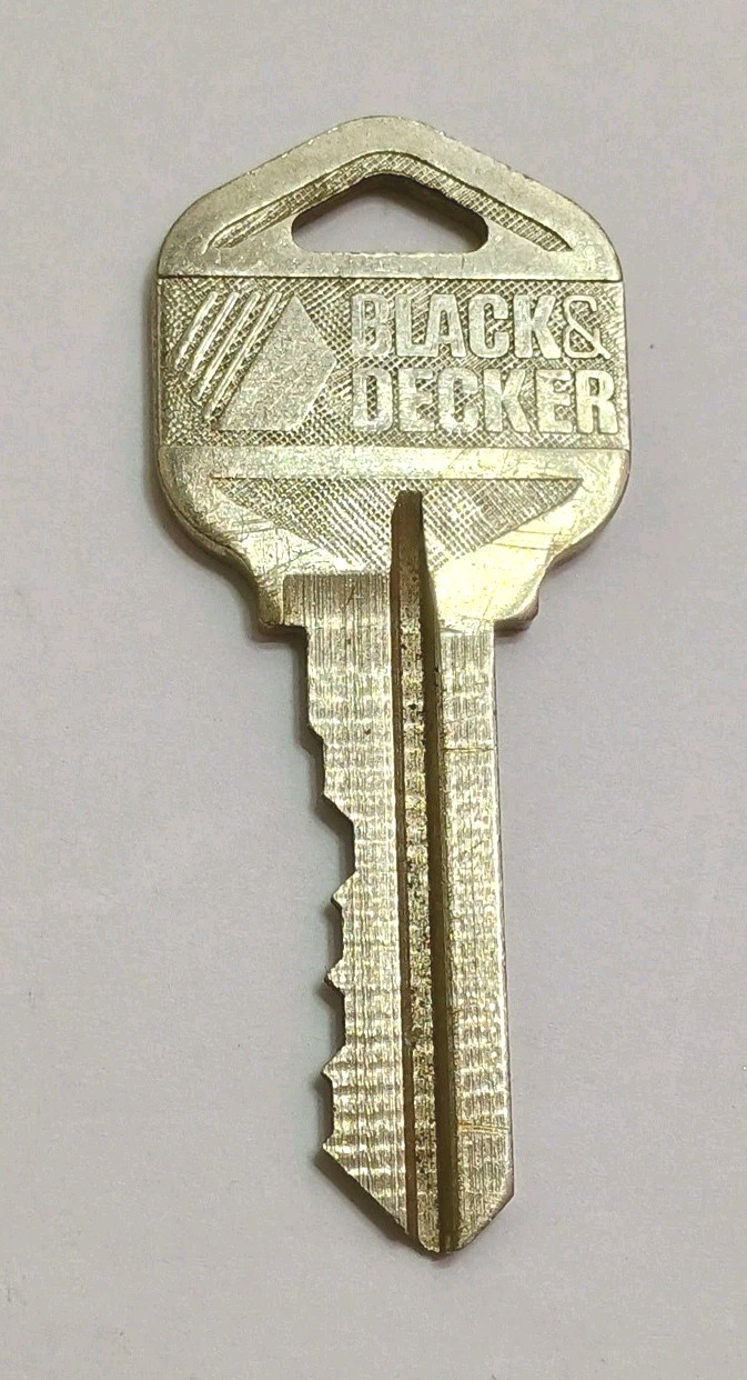 Vintage Black & Decker House Key Door Key Gate Key Approx 2-1/8” Long Free S & H