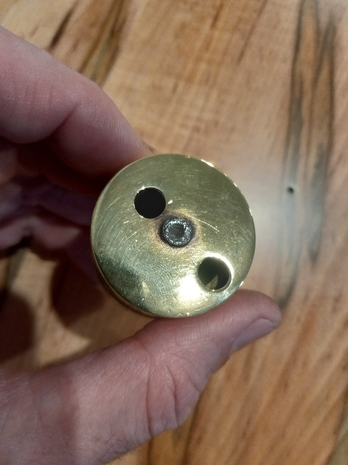 Vintage G&P German Barrel Brass combination Padlock