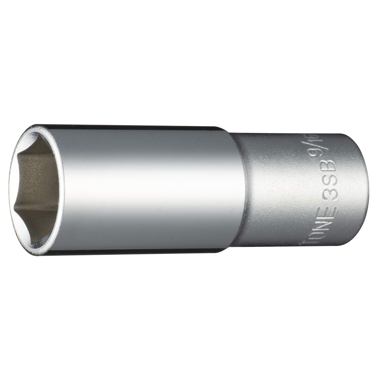 Deep hex socket 3SB-18L, 9.5mm3/8″ drive, 9/16″ width across flats
