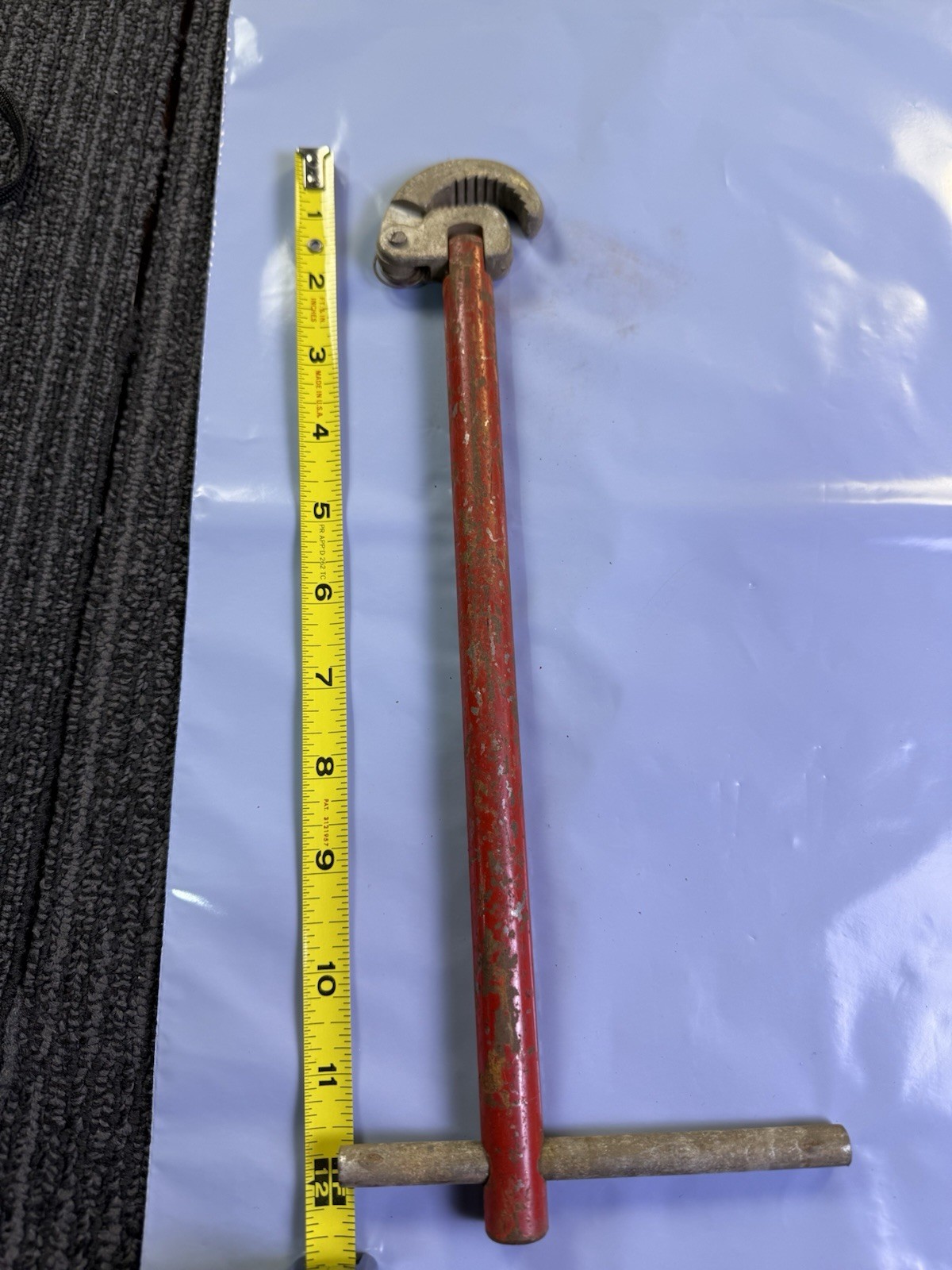 Vintage Basin Wrench 12″ Chicago Specialty No 3000 Speedy Red Handle USA