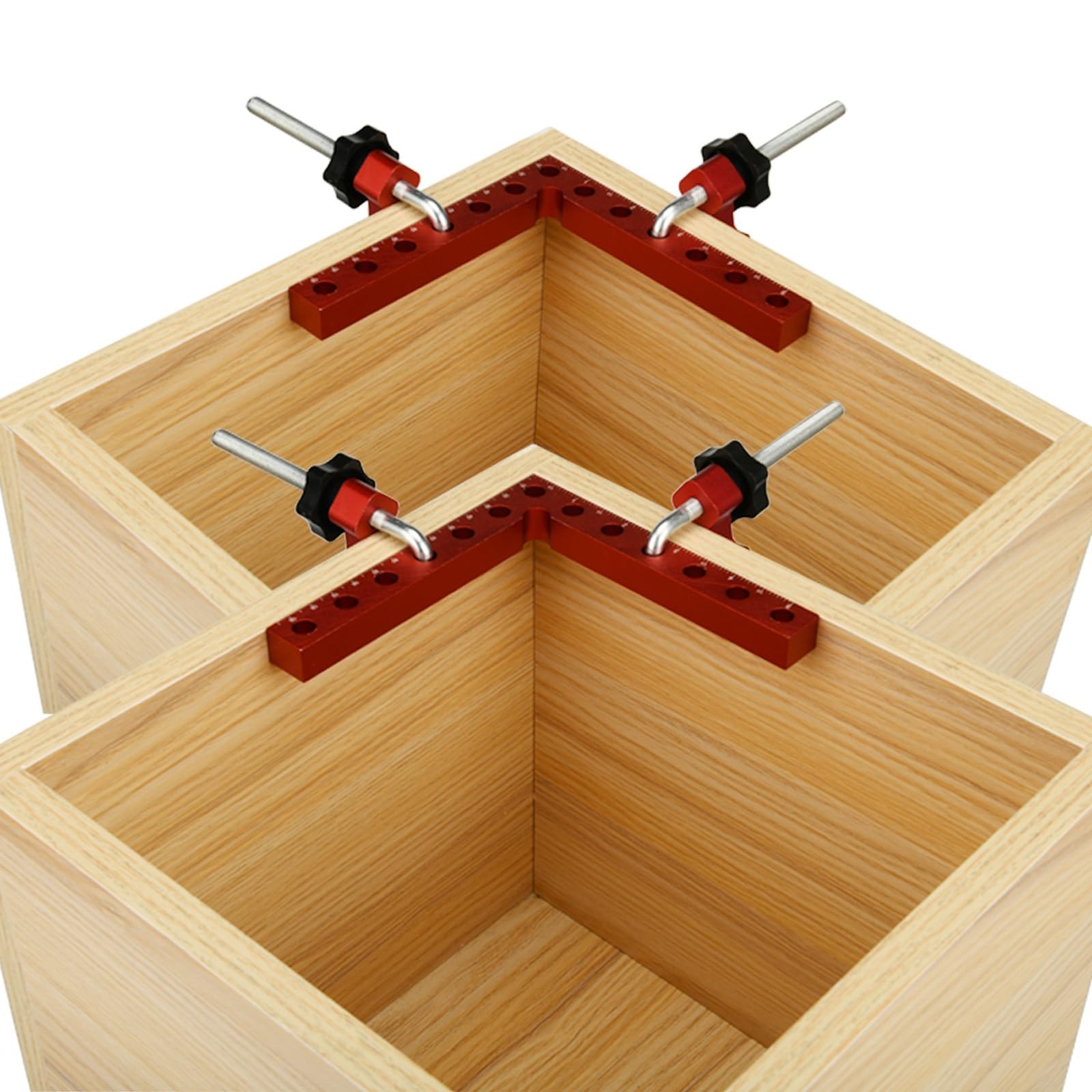 Corner Clamp for Woodworking 90 Degree Right Angle Clamp Set with Toolbox 4 P…