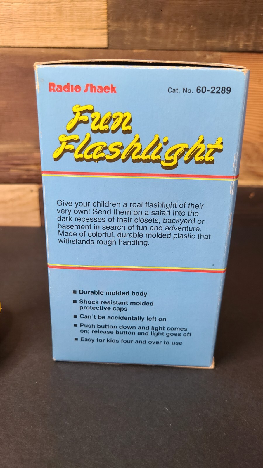 1986 Radio Shack Fun Flashlight In Original Box Works Great! VTG Toy 60-2289