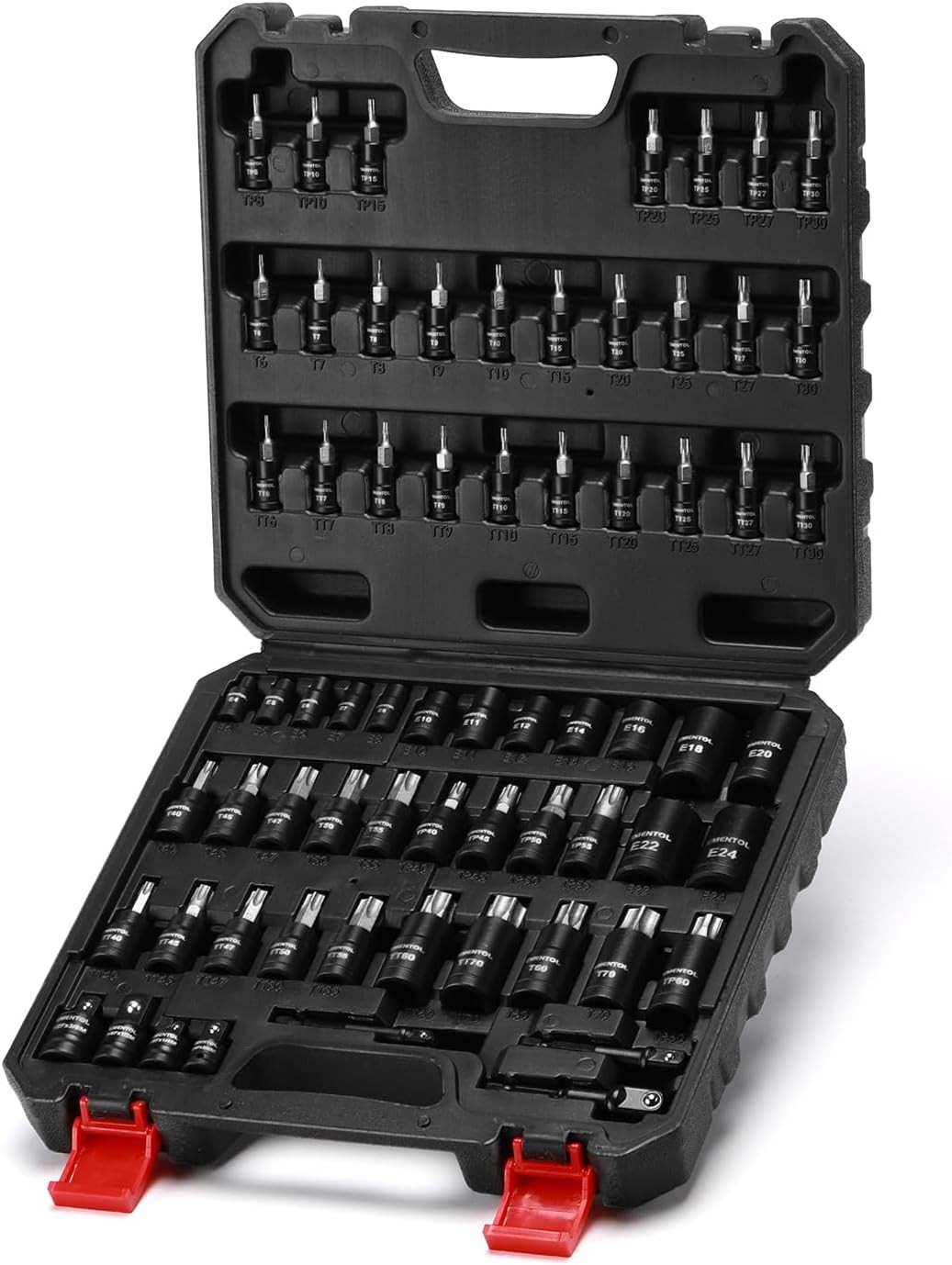EMENTOL 67pc Master Torx & External Torx Socket Set