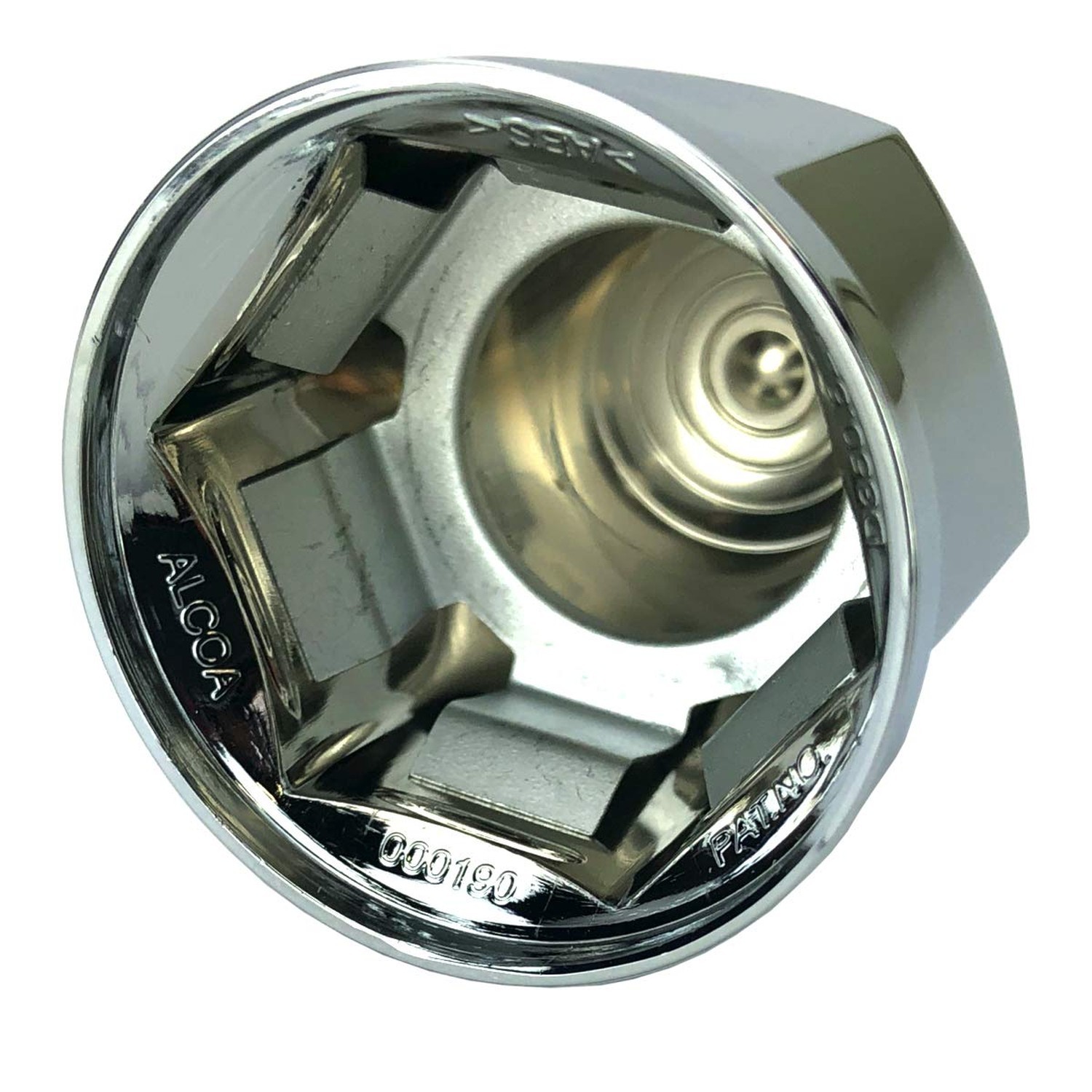 ALCOA 10 1 1/16 Push On Hex Flange Hug A Lug Nut Covers with Interior Metal C…