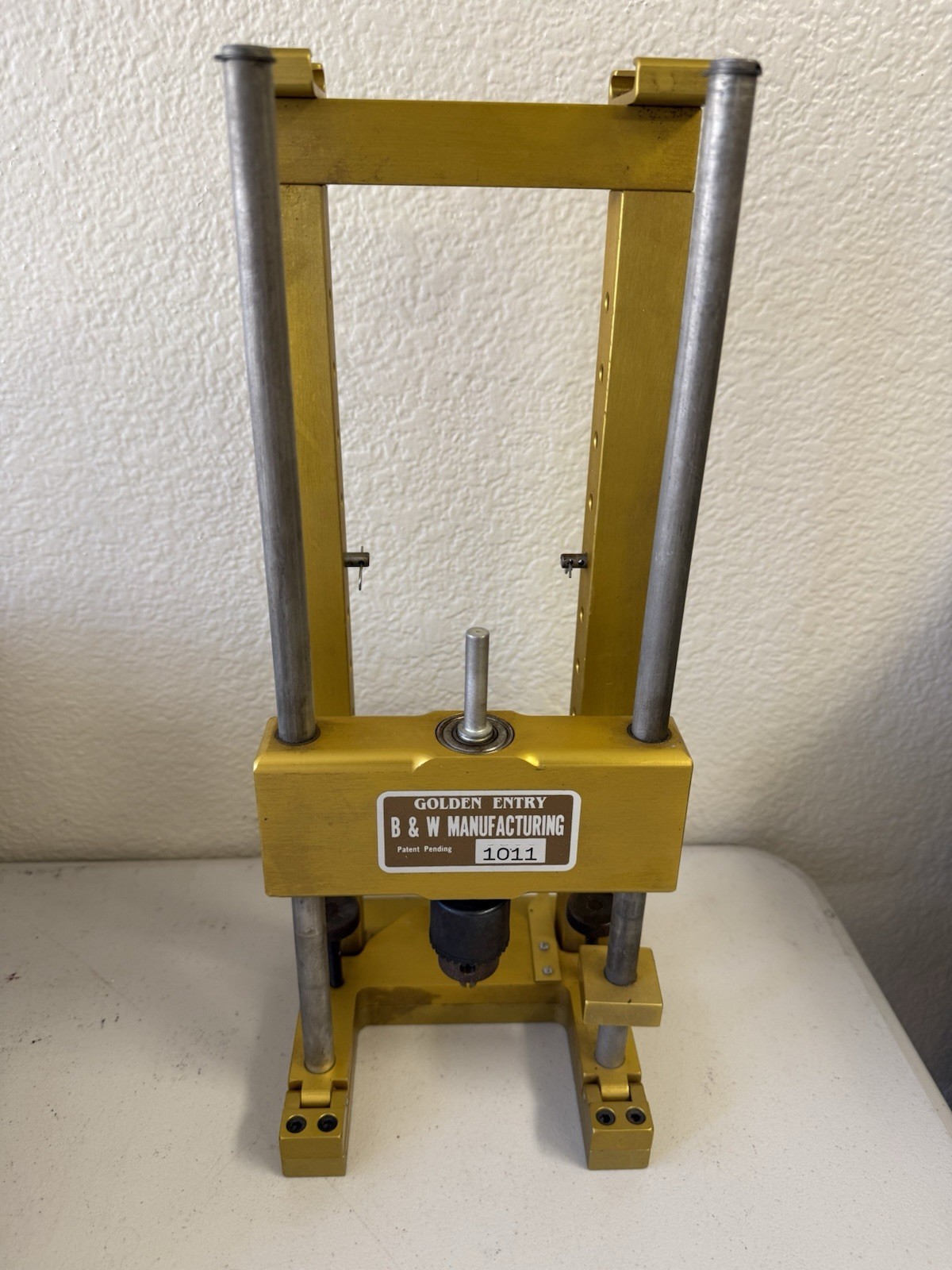 Vintage B&W Manufacturing “Golden Entry” Model 1011 Portable Drilling Jig