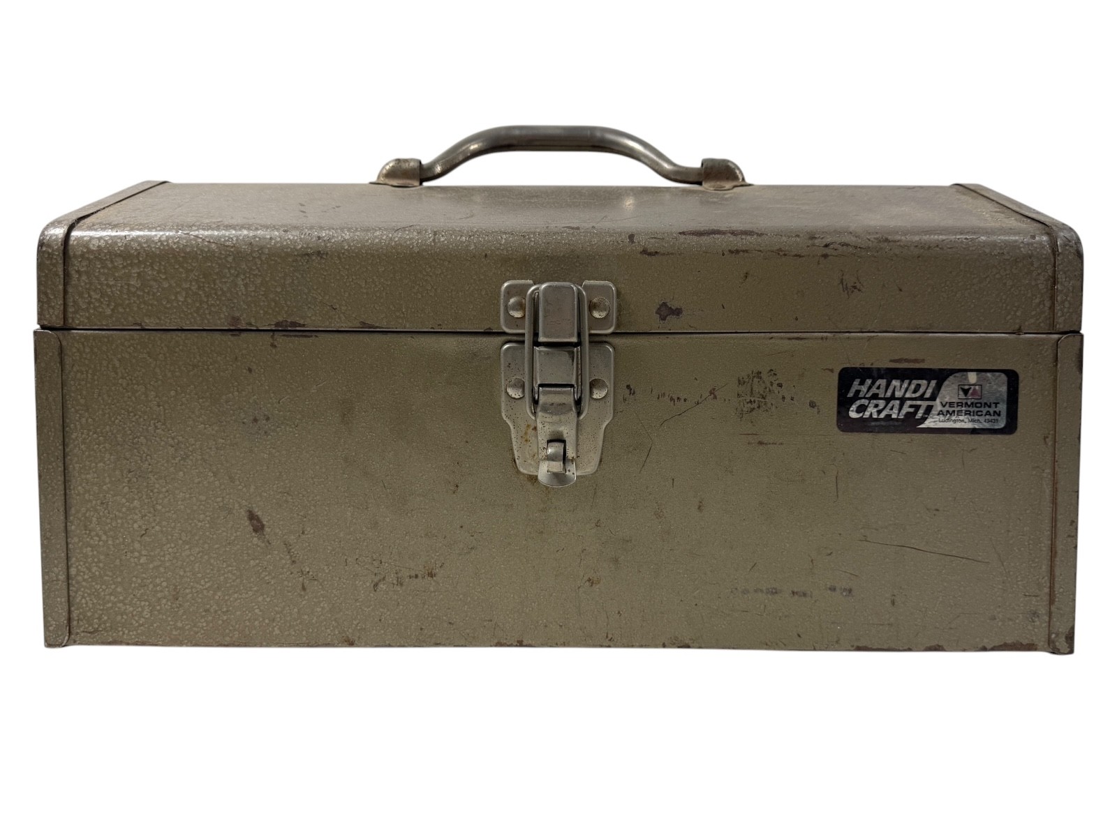OBO🧰🔩 Industrial Work HANDI CRAFT GREENISH METAL TOOLBOX VINTAGE STORAGE BOX🔩