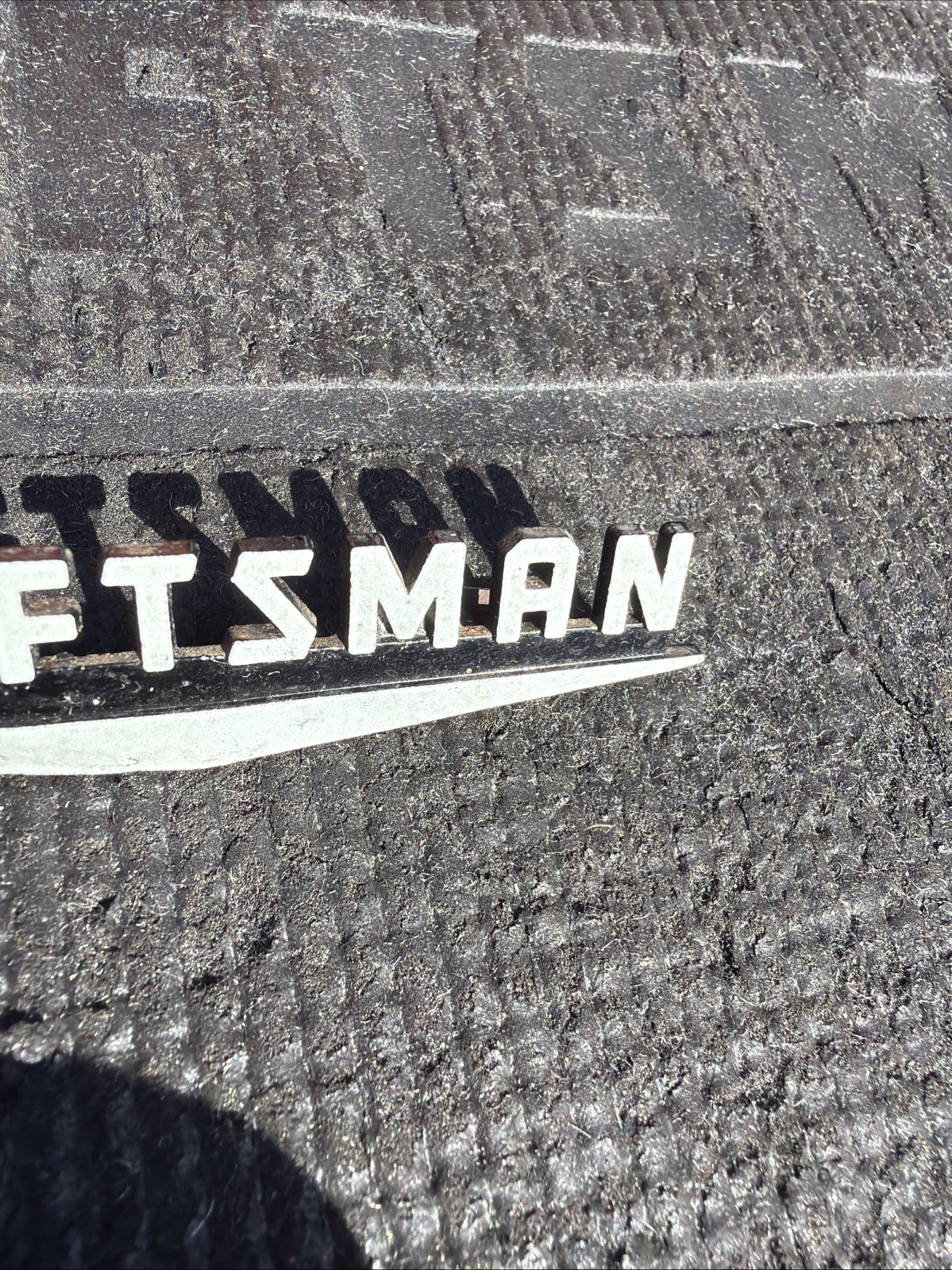 Rare Sears CRAFTSMAN CHEVRON V TOOL BOX Chest Rollaway EMBLEM LOGO w PINS