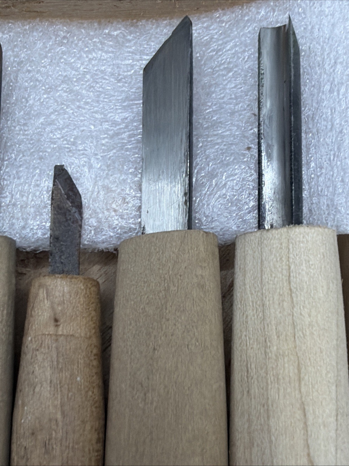 Vintage Munechika Japanese Wood Block Carving Chisel Gouge Knife Set.