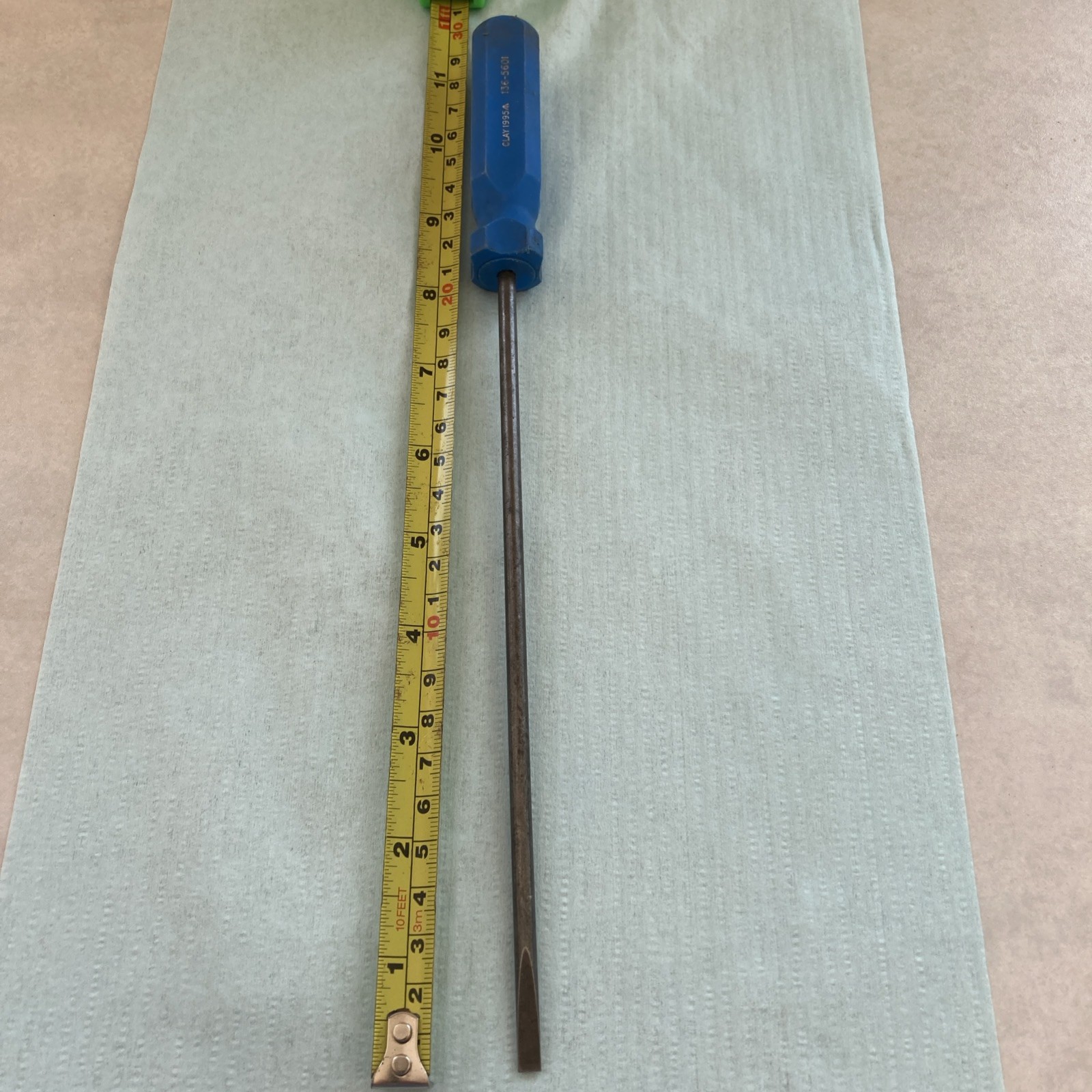 Vintage Clay flat blade Screwdriver 12” , 1997 /|. Unused