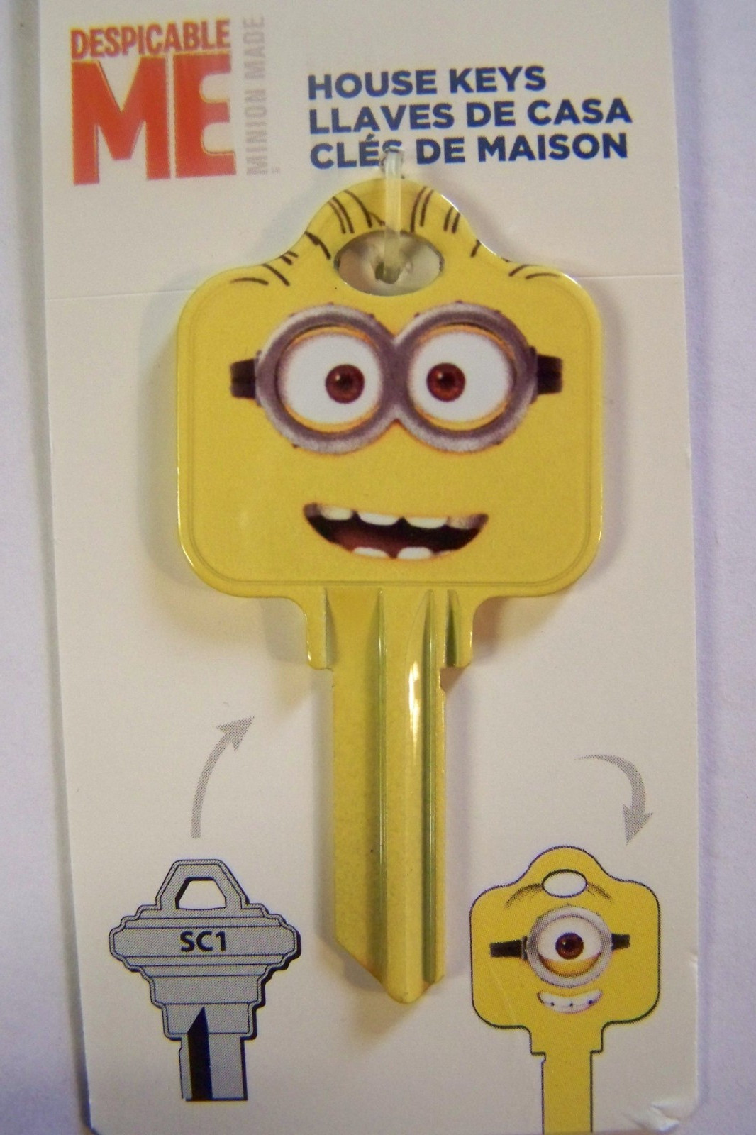 Minions Disney Schlage SC1 house key blank