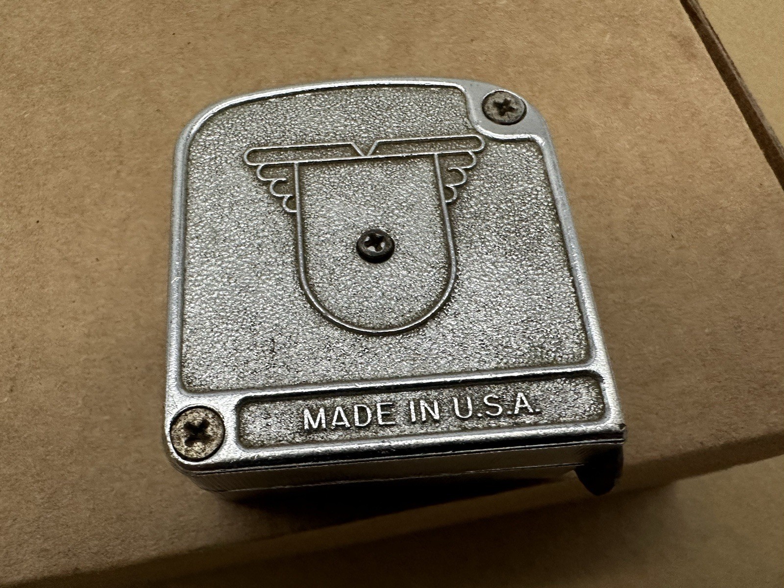 Vintage Lufkin White Clad Mezurall Measuring Tape Measure W-9310 10 Ft Made USA