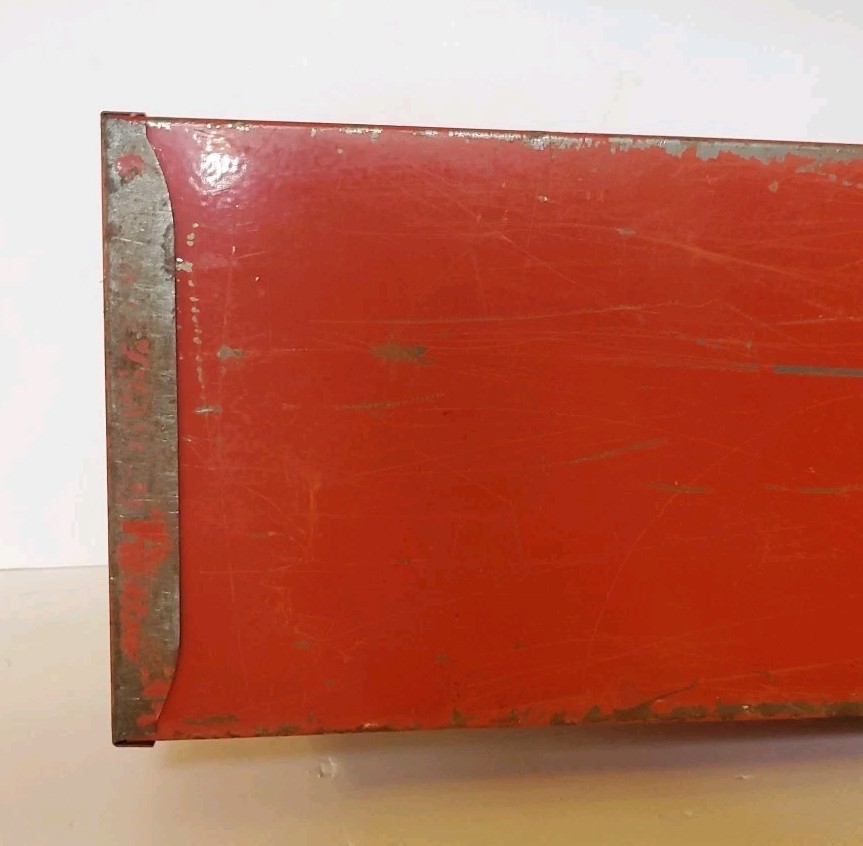 Vintage WI Waterloo Industrial Inc. Red Metal 20″ Carry-All Tool Box JL-51 EMPTY