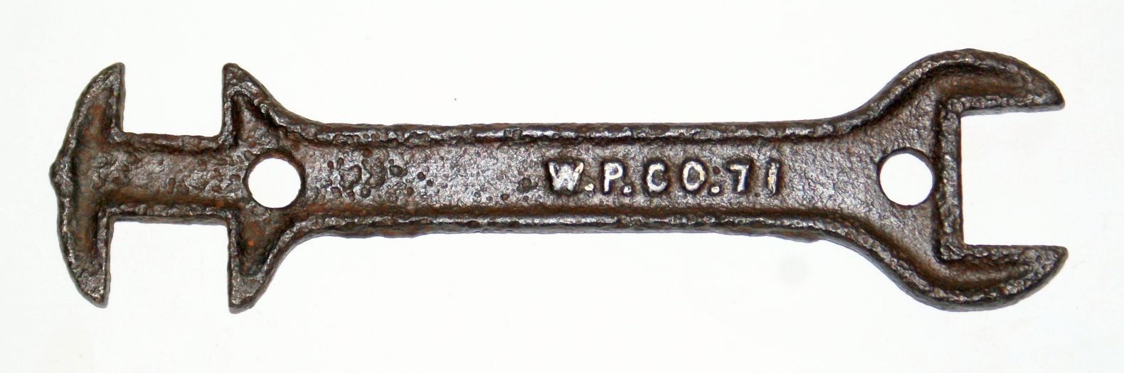 W.P. CO 71 M Wiard Plow Farm Implement Wrench Tool Batavia NY Old Antique