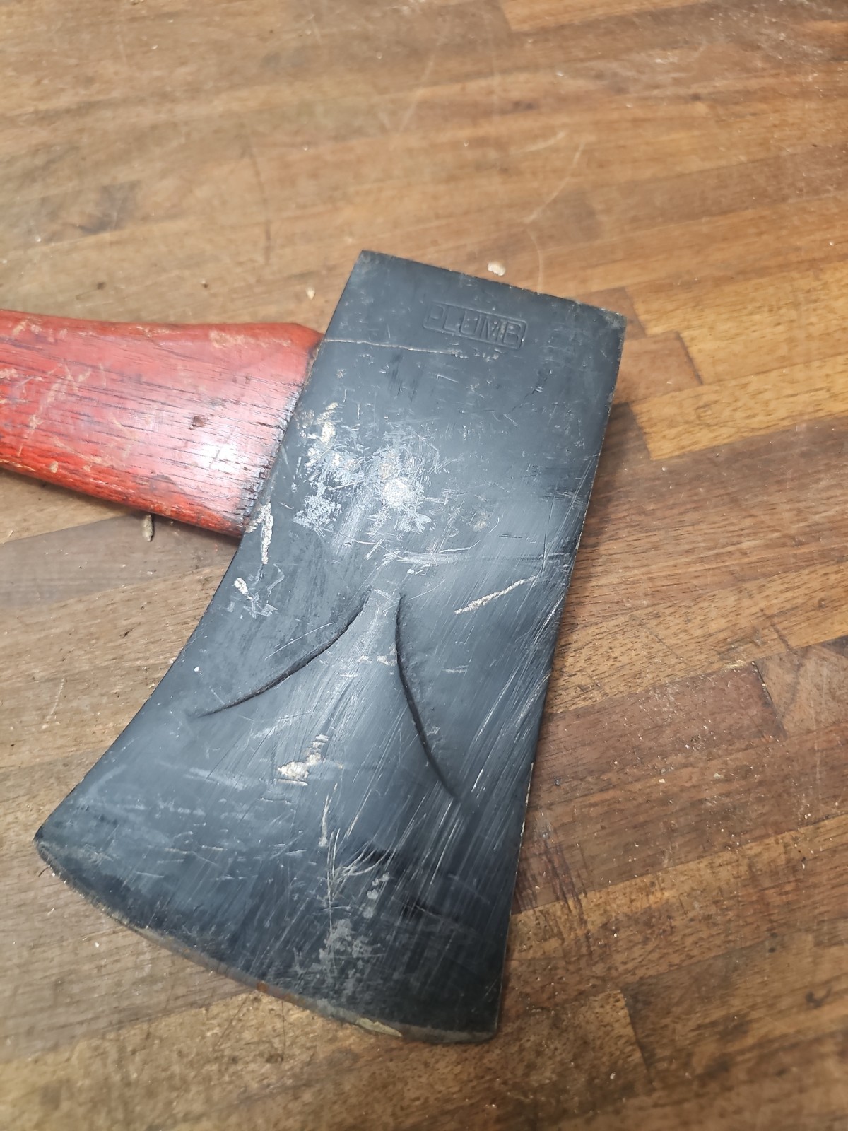 AC10- Vintage Plumb Single Bit Axe with bevels 4 lb 5 oz