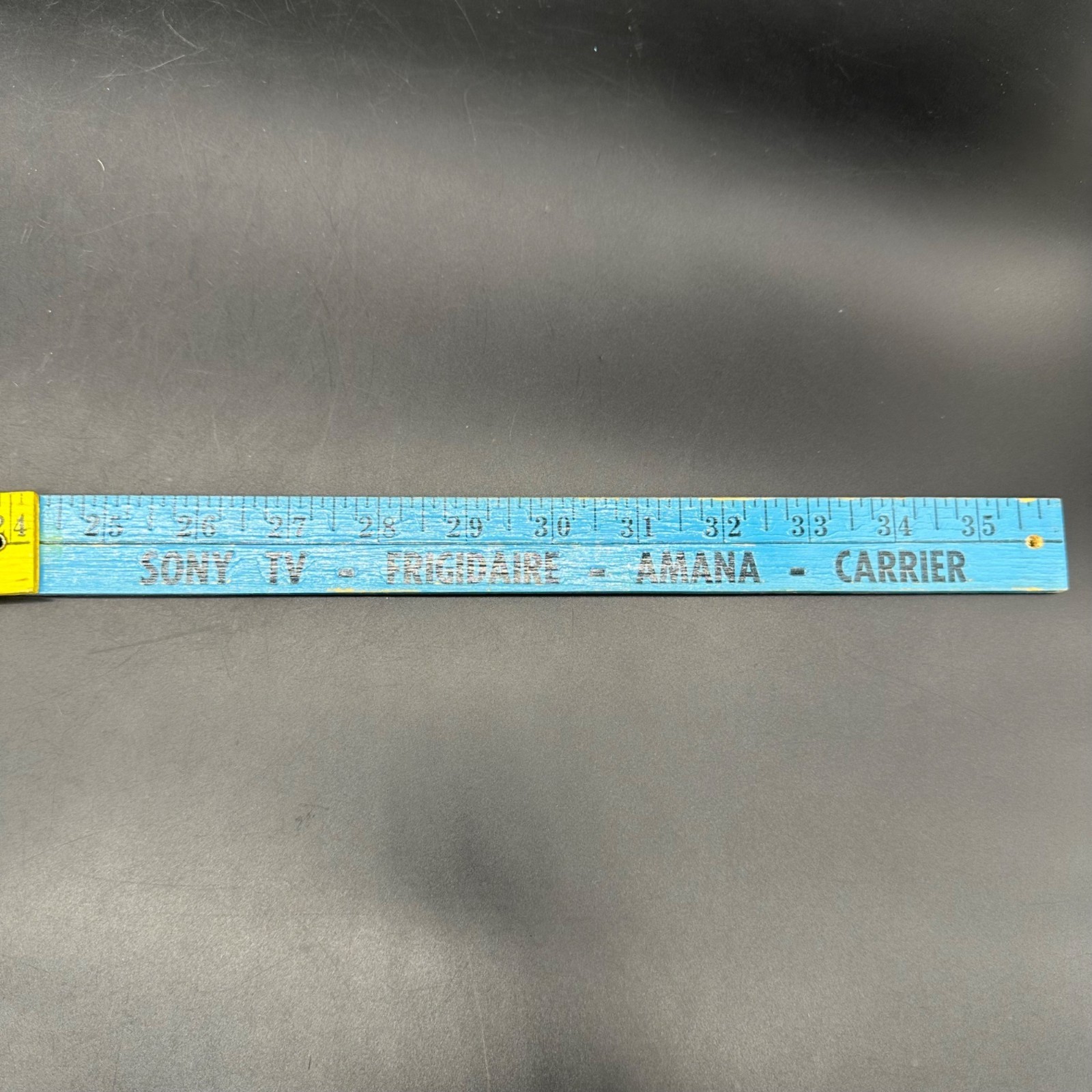 Vintage Folding Yardsticks Ruler TV Appliance Advertising Texas Red Yellow Blue