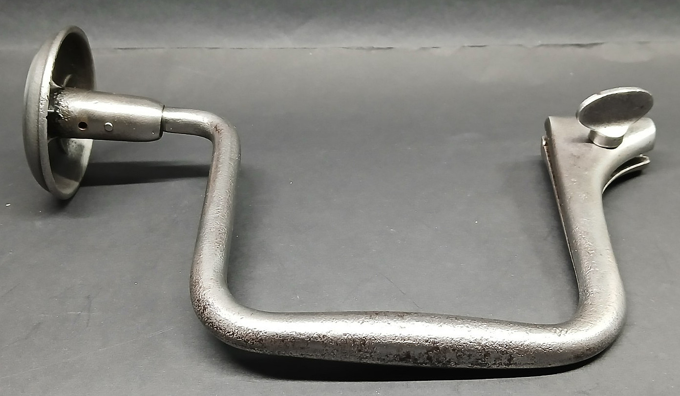 Antique 10″ SPOFFORD Bit Brace by JOHN S. FRAY & Co. Made in USA