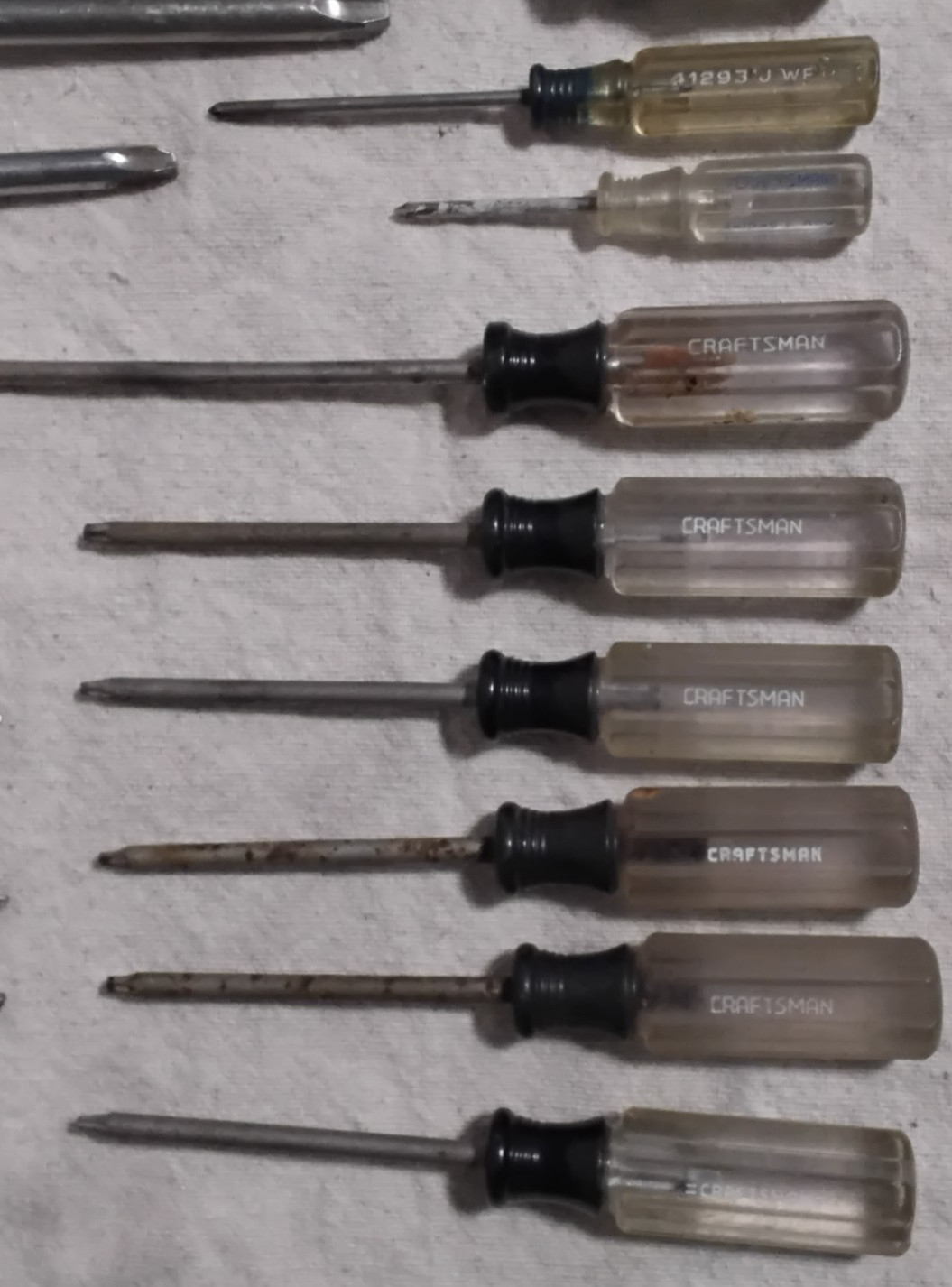 (30) Craftsman Screwdriver Flat Head Phillips Torx Many WF Series Set USA Lot