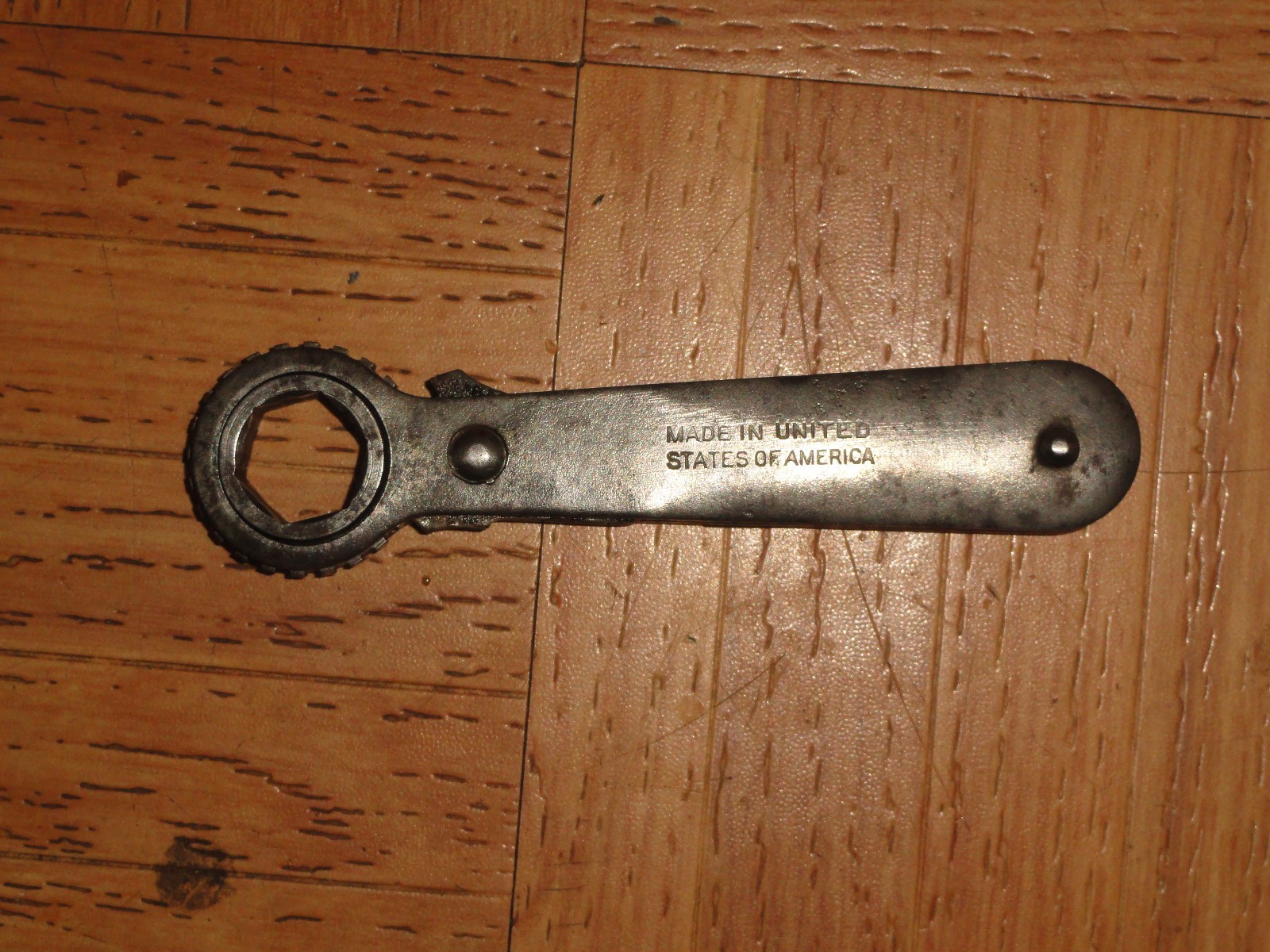 Vintage K-D No.48 14mm Reversible Ratcheting Box Wrench 4 1/2″ Long