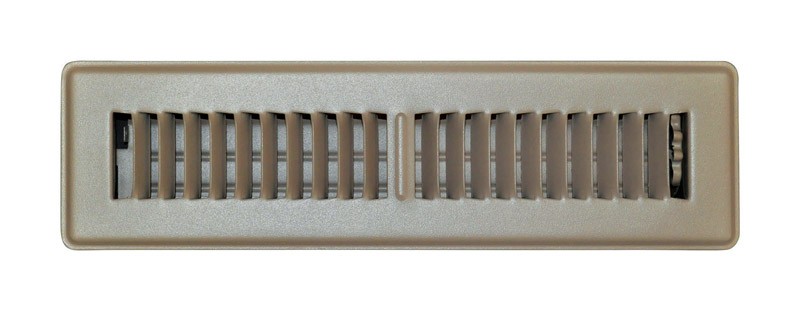 Tru Aire 2×12 Brown Powder Coat Steel 2-Way Floor Register