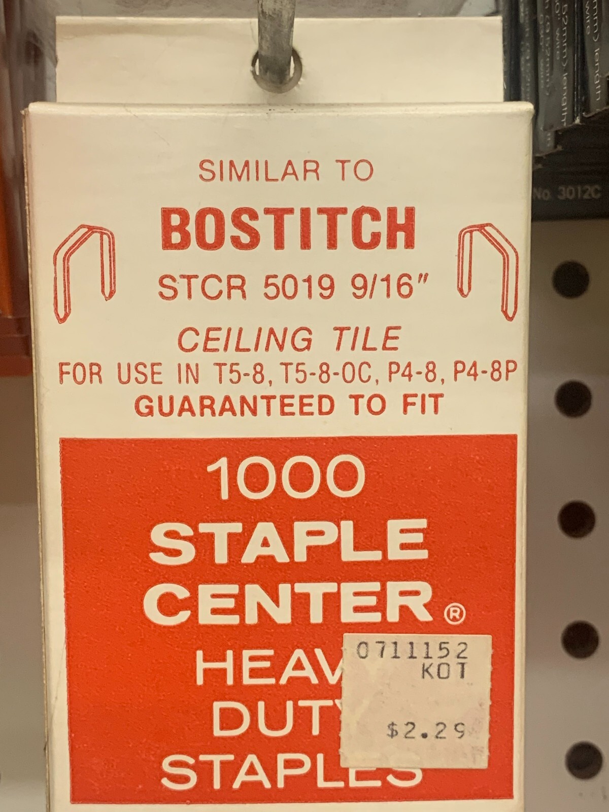 Vintage Staples for Bostitch Electric Stapler 9/16″ 1000/Box Ceiling Tile NOS
