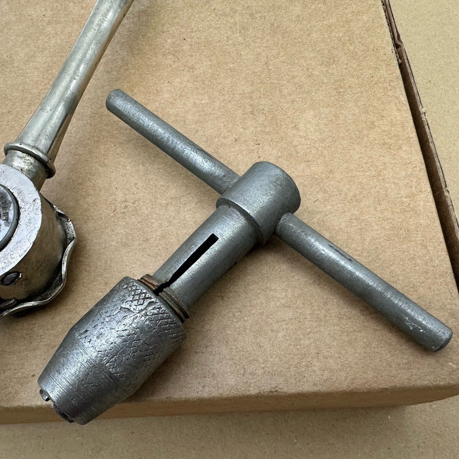 Lot Of 2 Vintage TAP And DIE HANDLE WRENCH Wrenches Machinist Hand Tools Ace Die
