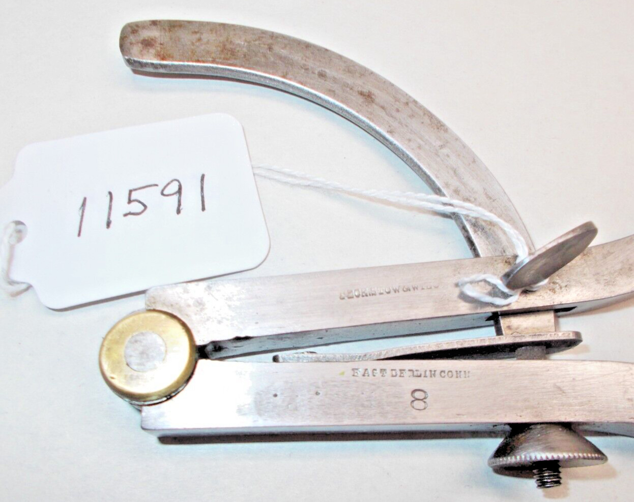 PEXTO (Peck, Stow & Wilcox) 8″ Vtg. Machinist / Woodworker Outside Calipers, USA