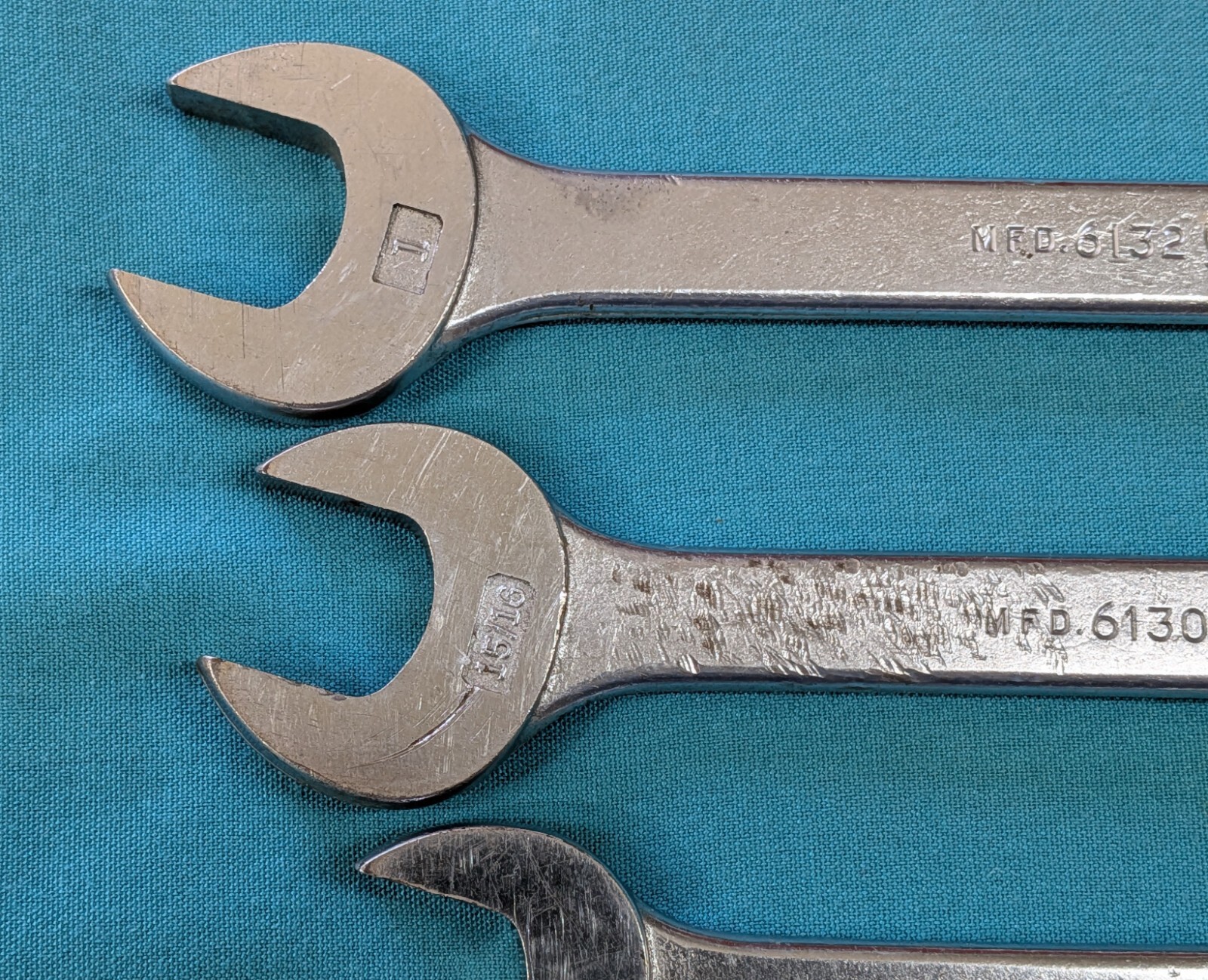 Challenger 12pt. Combination Wrenches 4-pc Collection 13/16″ to 1″ 1950’s-60’s