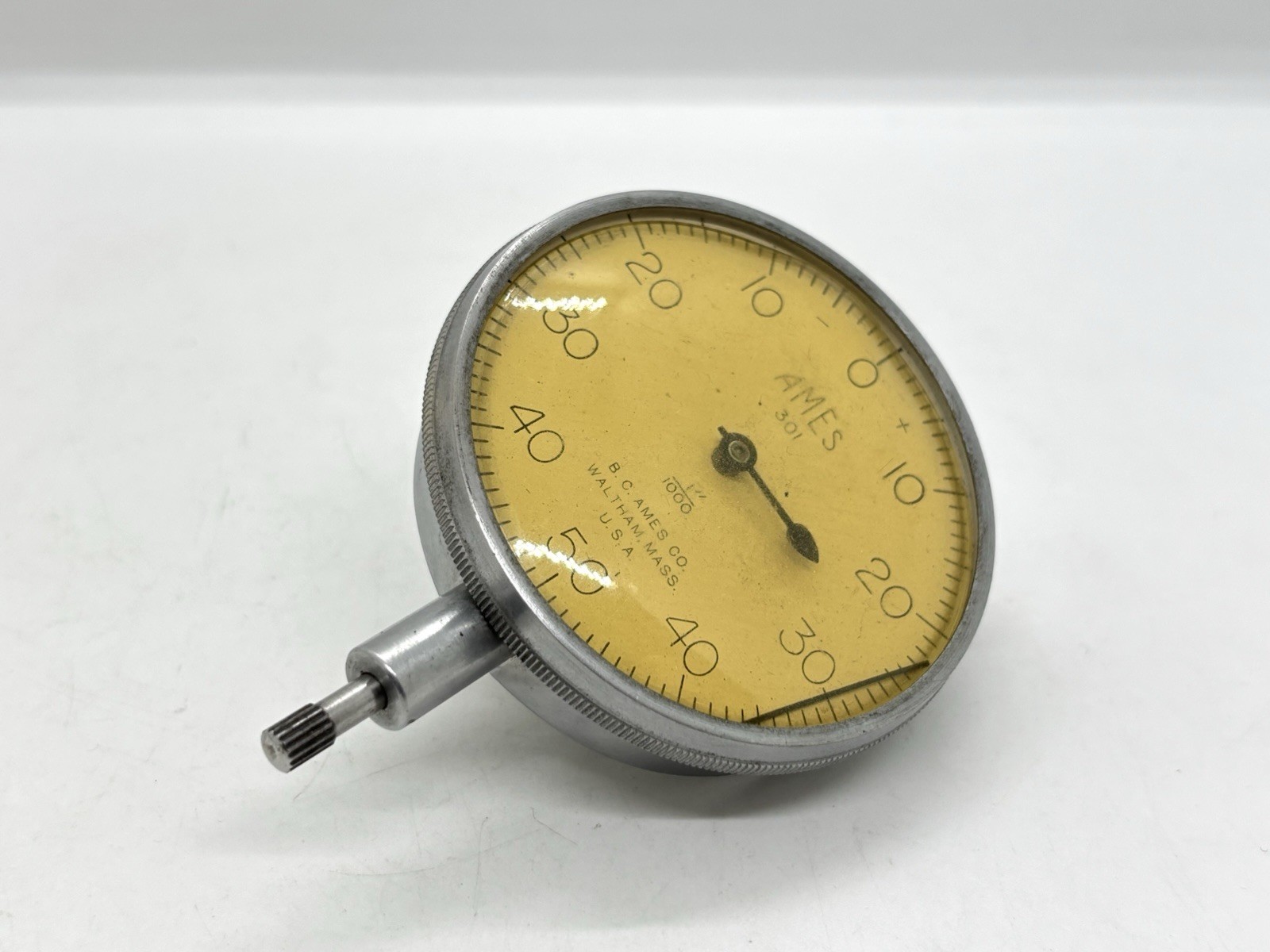 Vintage Ames 301 Waltham Mass Lathe Dial Gauge or similar