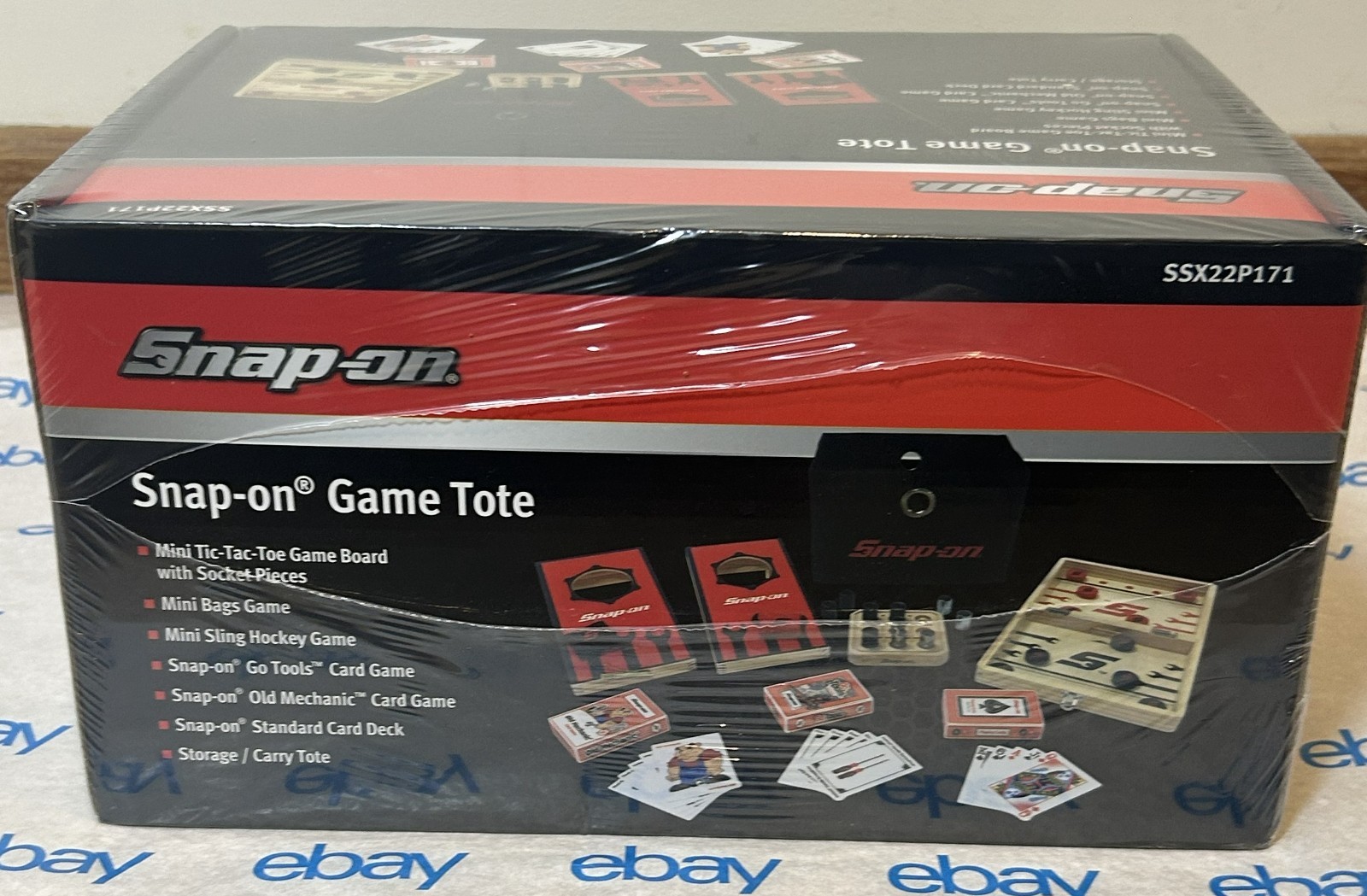2022 Snap‑On Tools Game Tote – 6‑Game Bundle – SSX22P171 – New in Box