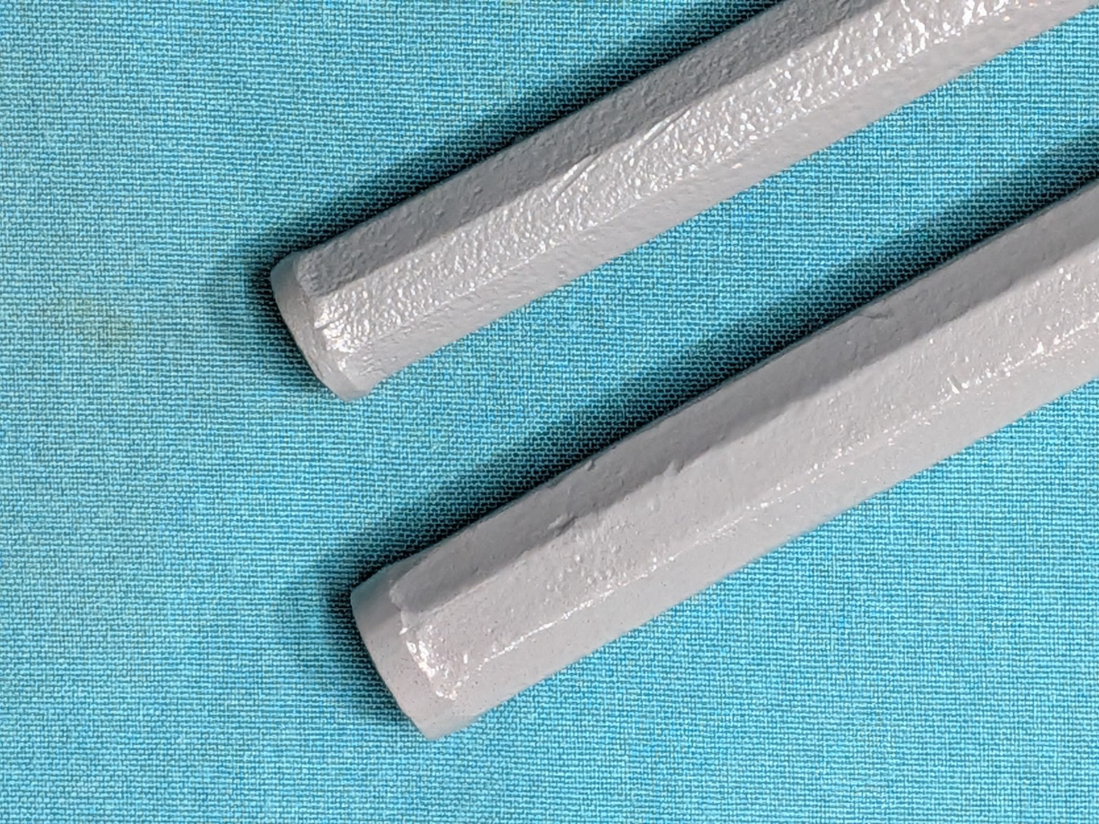 Vintage Two Refurbished Heavy Old Cold Chisels 7/8″ x 8″ AND 3/4″ x 7-1/2″