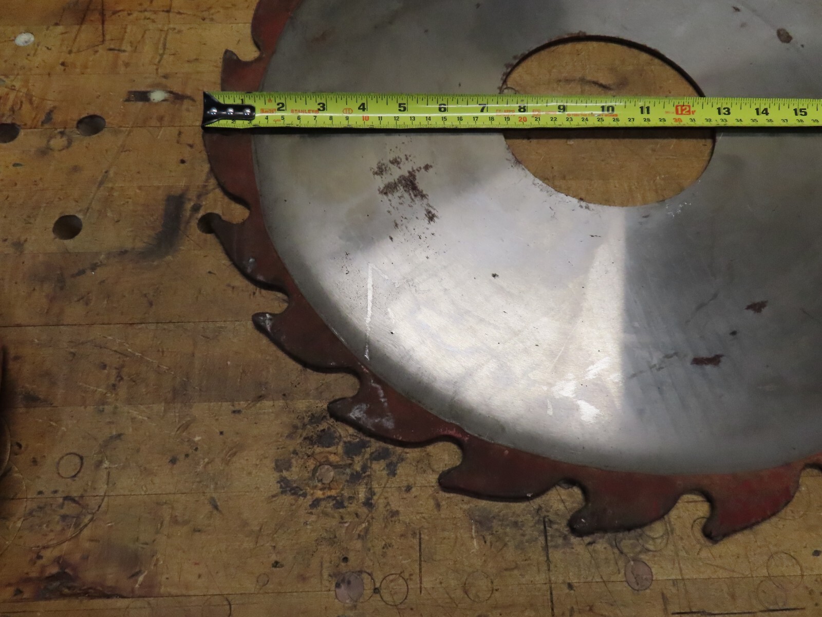 Vintage CanCar Chip-N-Saw 20″ sawmill saw blade 24 carbide teeth 5-1/2″ arbor