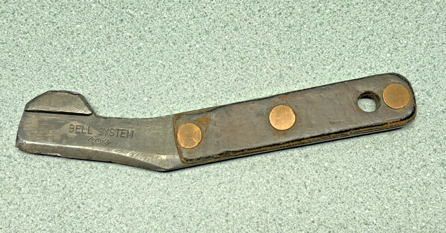 Vintage Bell System Linesman Cable Cutter Splitting Cleaver Knife UTICA tools