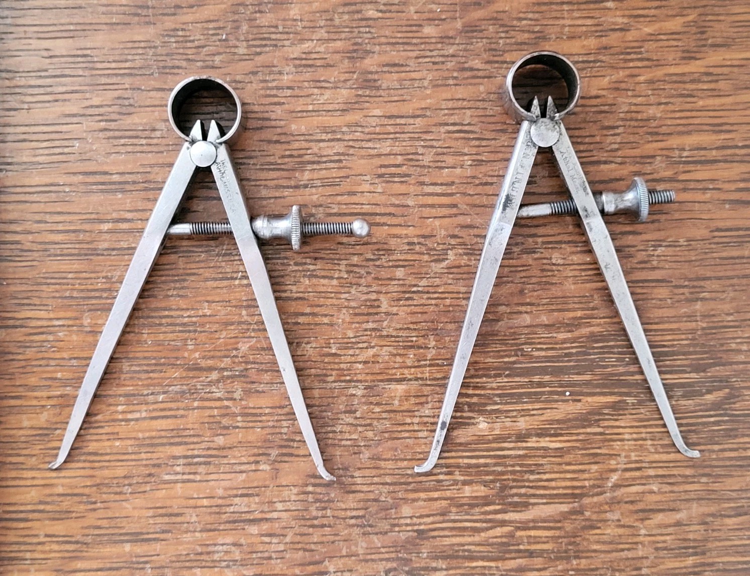 (2) Starrett Fay 3 1/2″ Inside Calipers- Early “L. S. Starrett” Pat. Jun 2, 1885