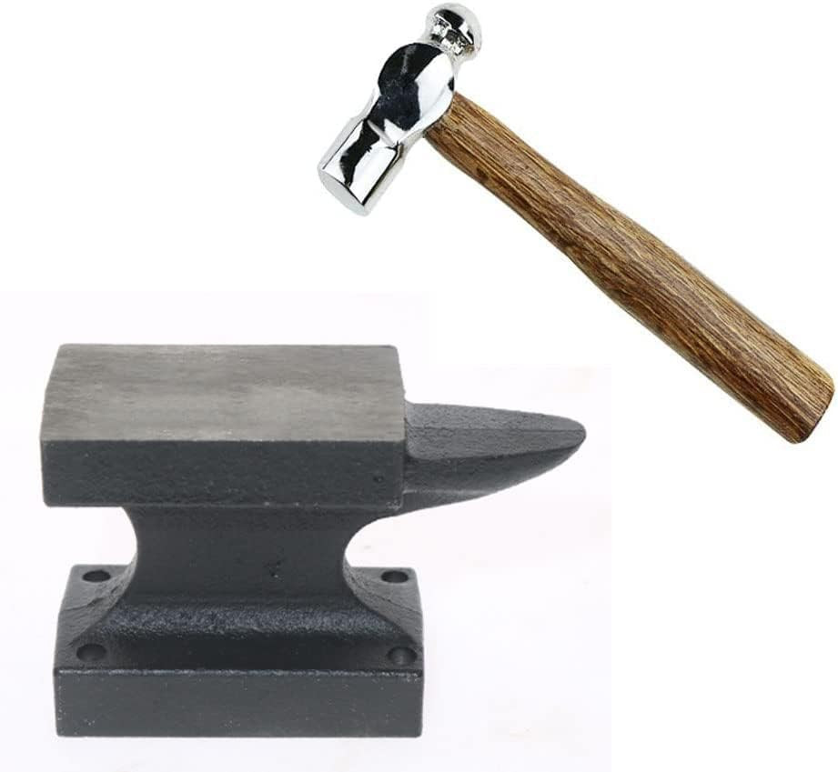 Iron Horn Anvil Bench Block,Small Iron Single Horn Base Jeweler Blacksmith Tool,