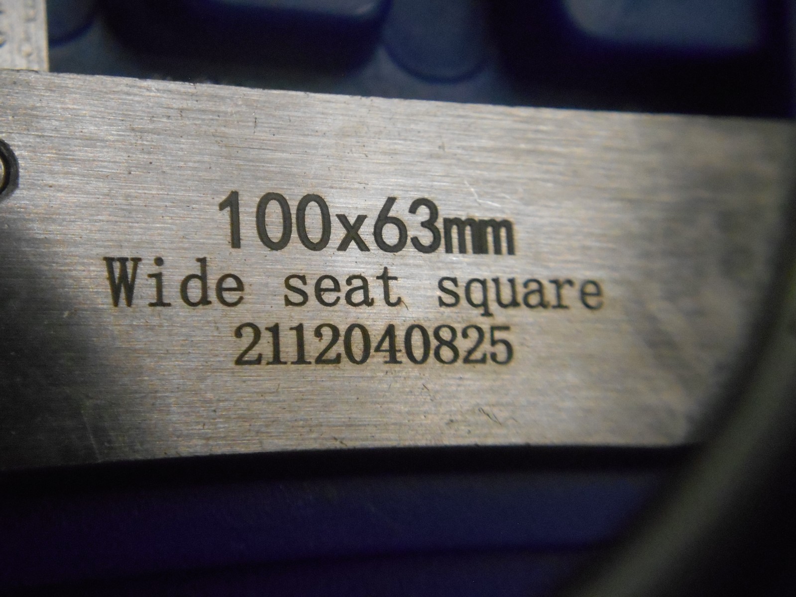 100 x 63 MM Wide Seat Precision Square in Case