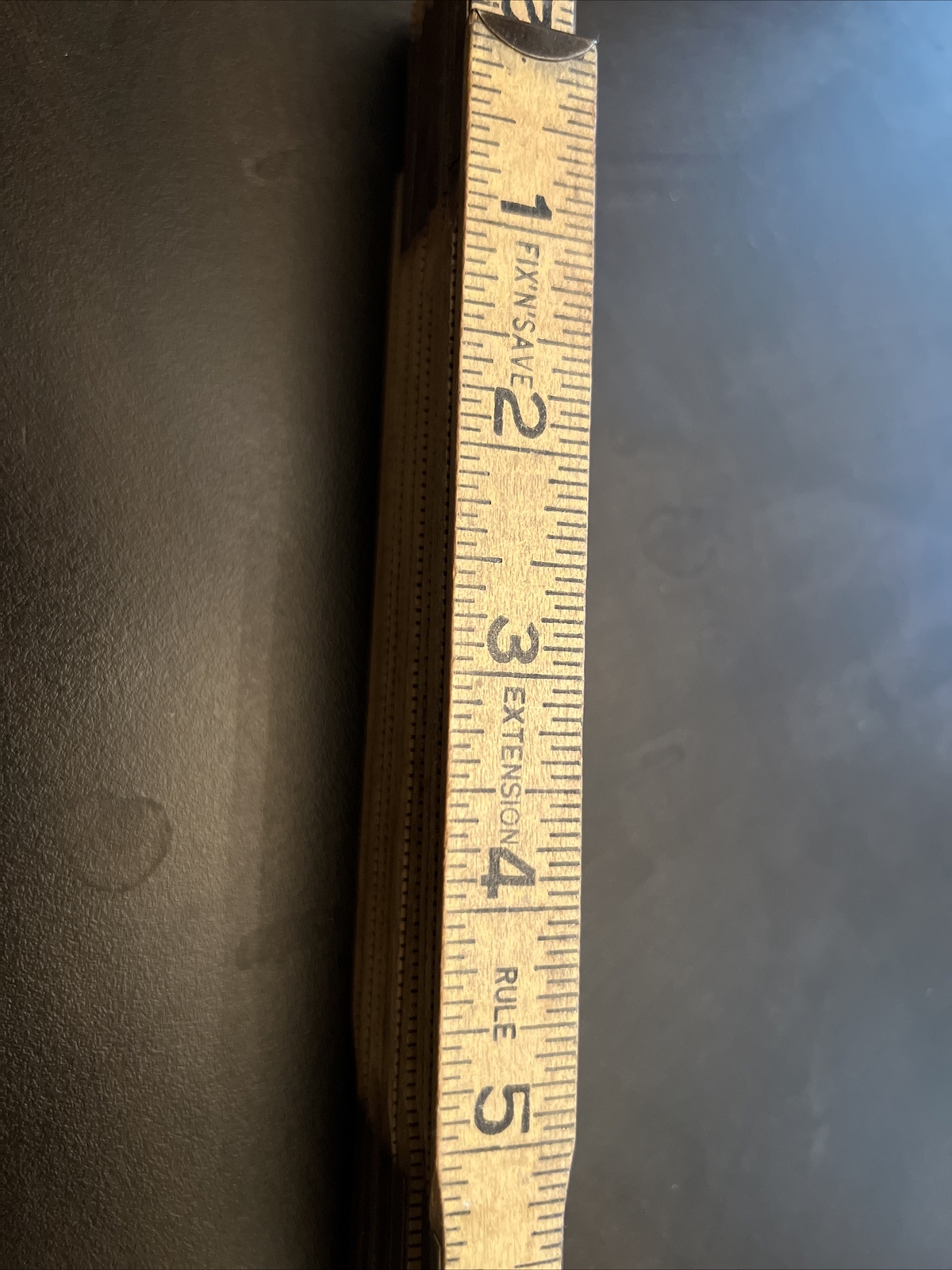 Vintage 72” Fix N Save Extension Rule With Solid Brass Extension. Made In USA