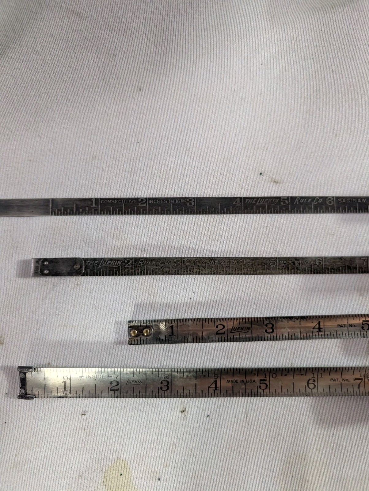 Vintage Lot Of 4 Lufkin Tape Measures Wizard Jr X686 The Artisan