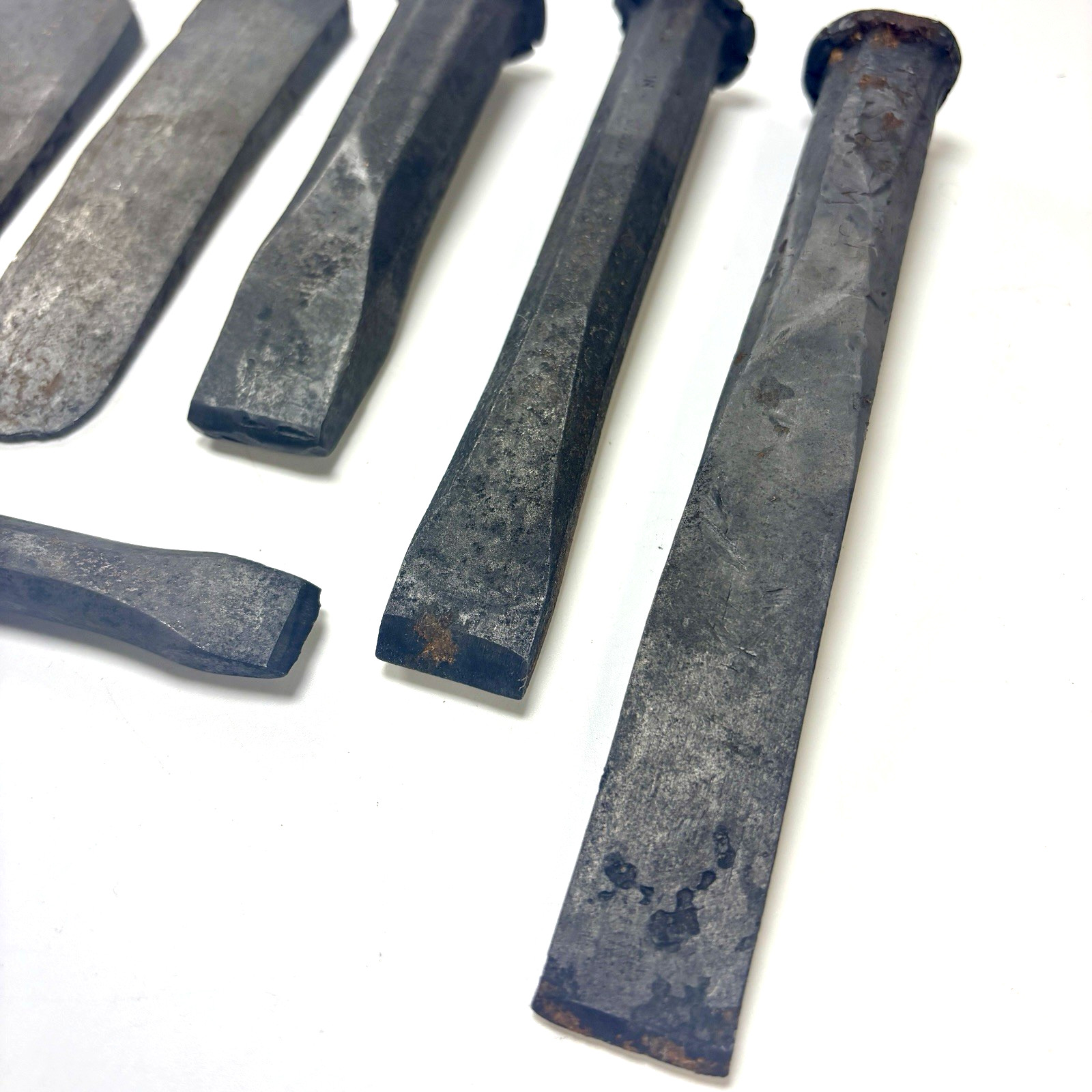 Antique Stone Chisels Wood Splitters Tools – Lot of 7 – T.H. Witherby, S & H Co.