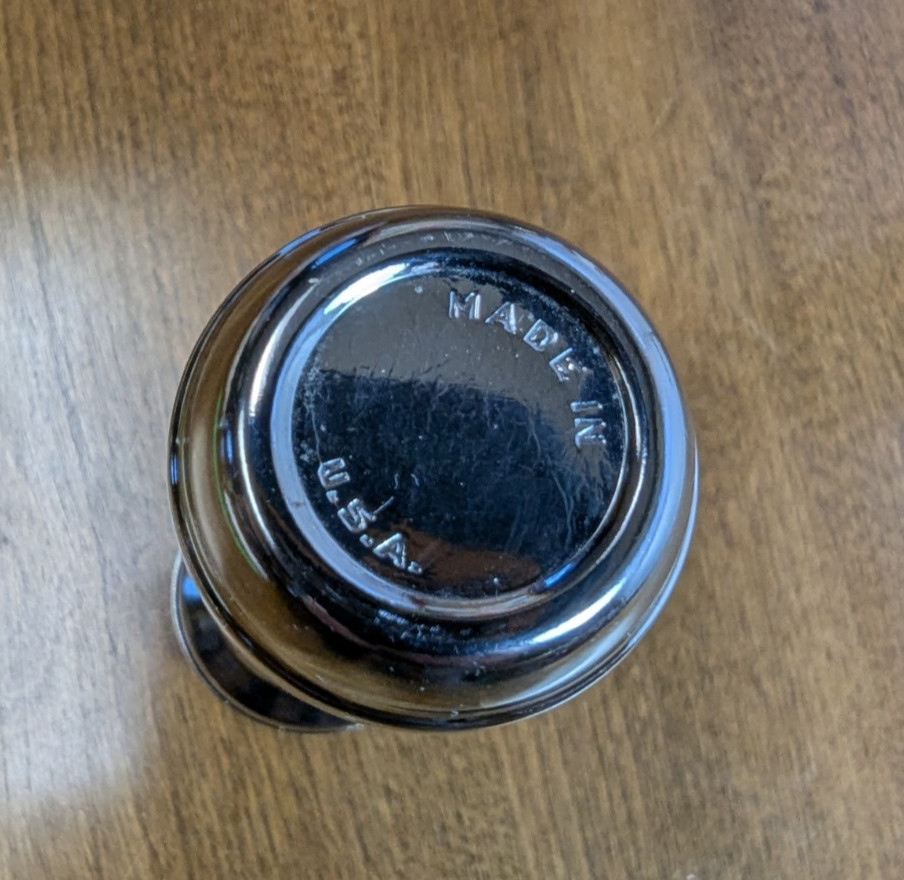 6in True Value Chrome Vintage Flashlight/ Tested Works Great!/C battery