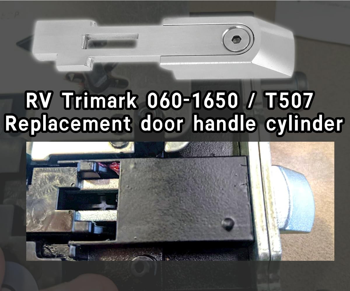 RV Door Handle Repair Kit, Stainless Steel V Handle for Trimark T507