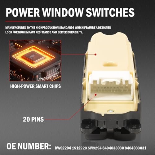 Master Power Window Switch Fit for Lexus ES300 2002 2003, ES330 2004 2005